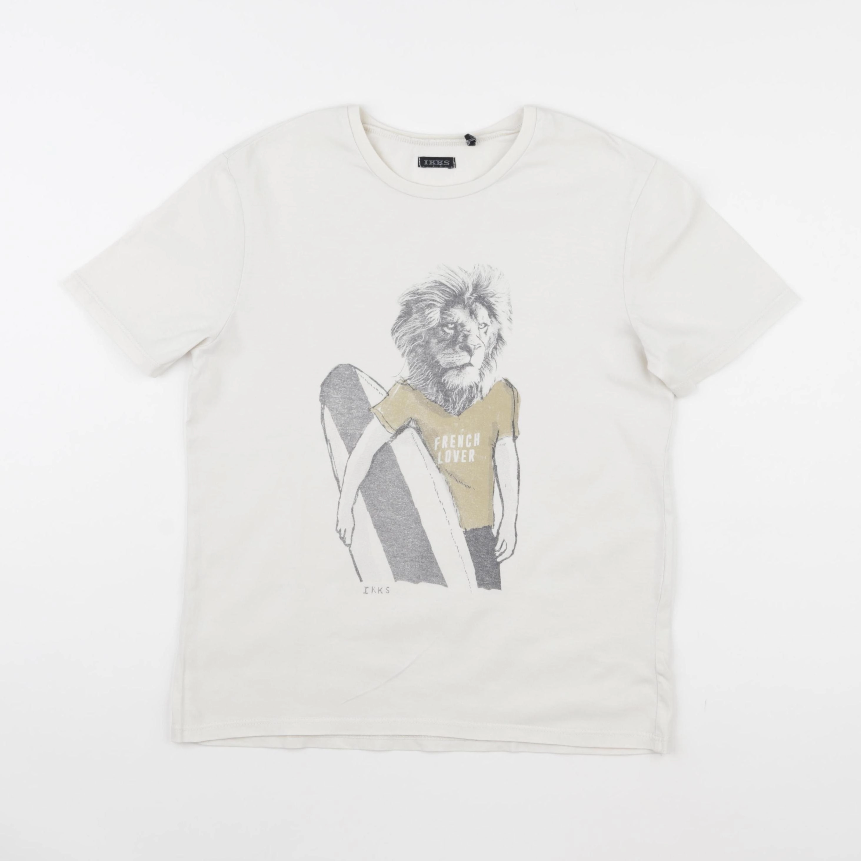 IKKS - tee-shirt beige - 12 ans