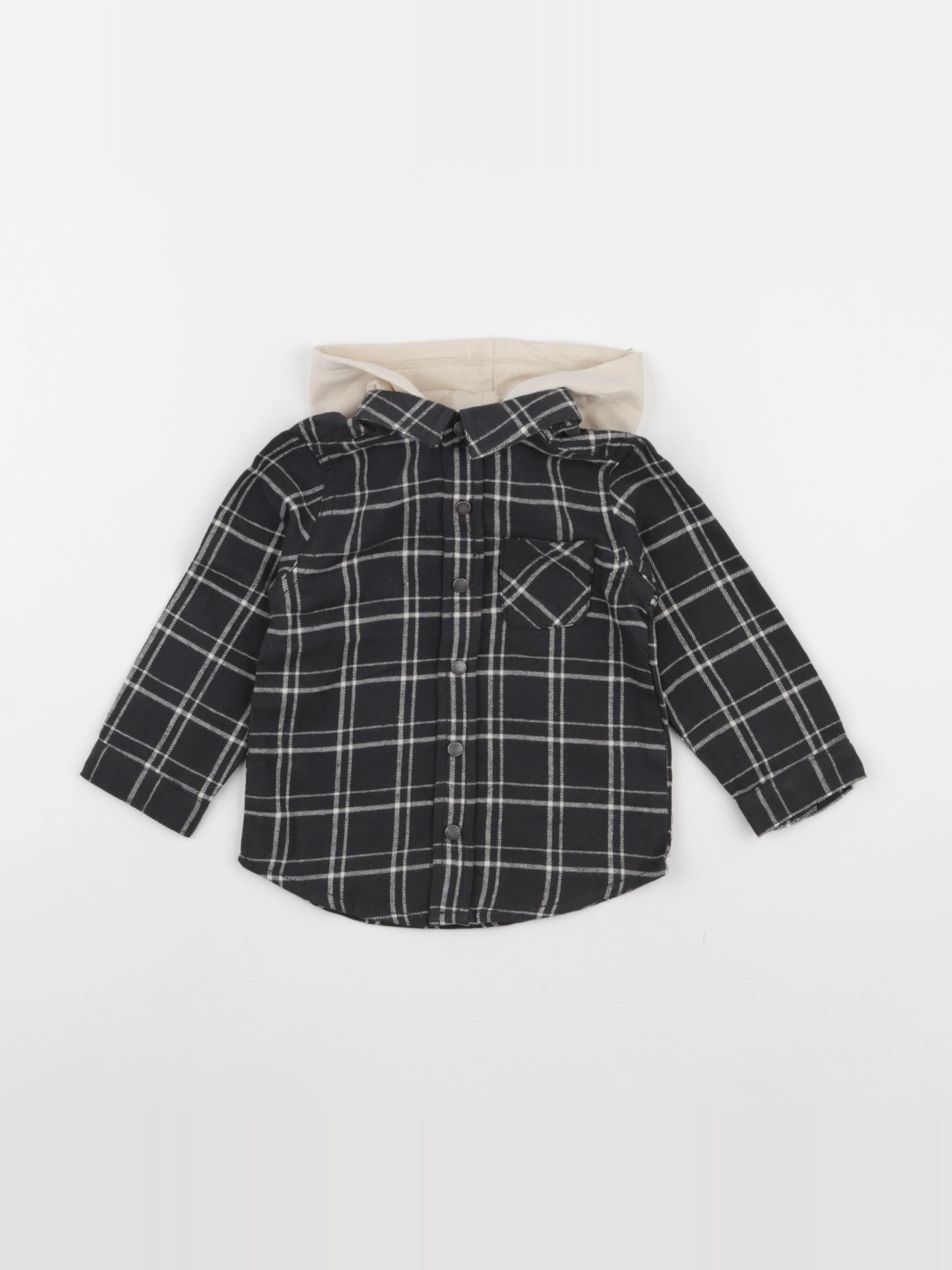 Vertbaudet - chemise gris - 18 mois