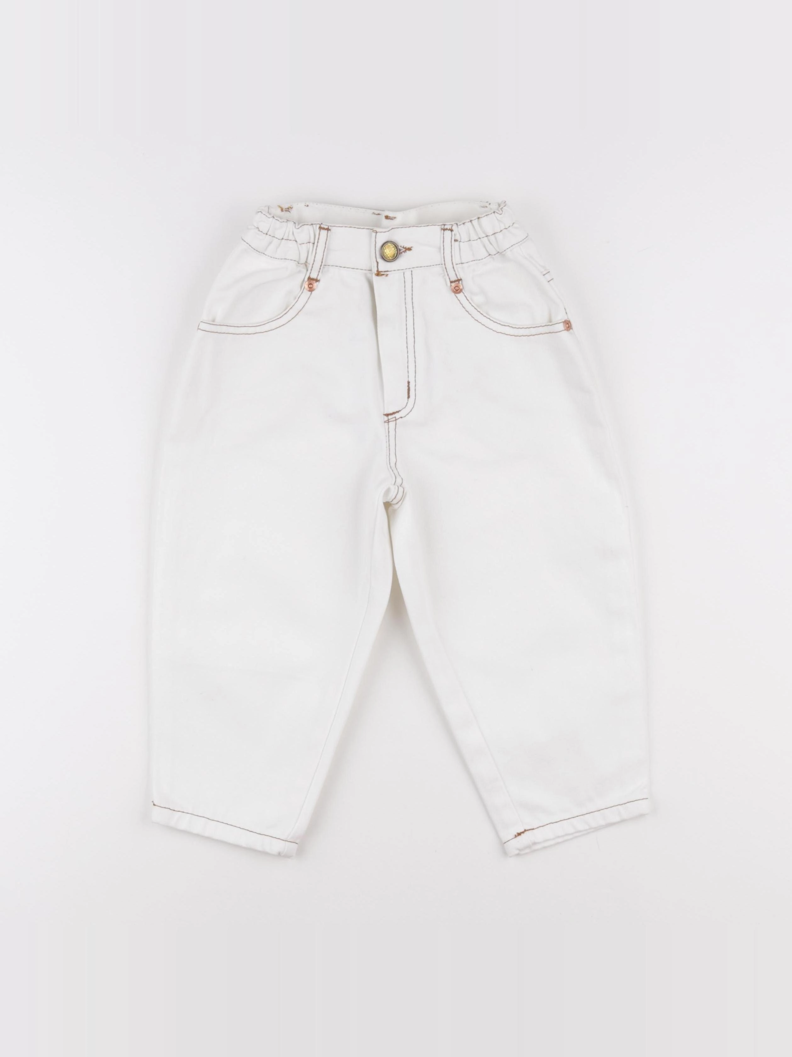 Vintage - jean blanc - 2 ans