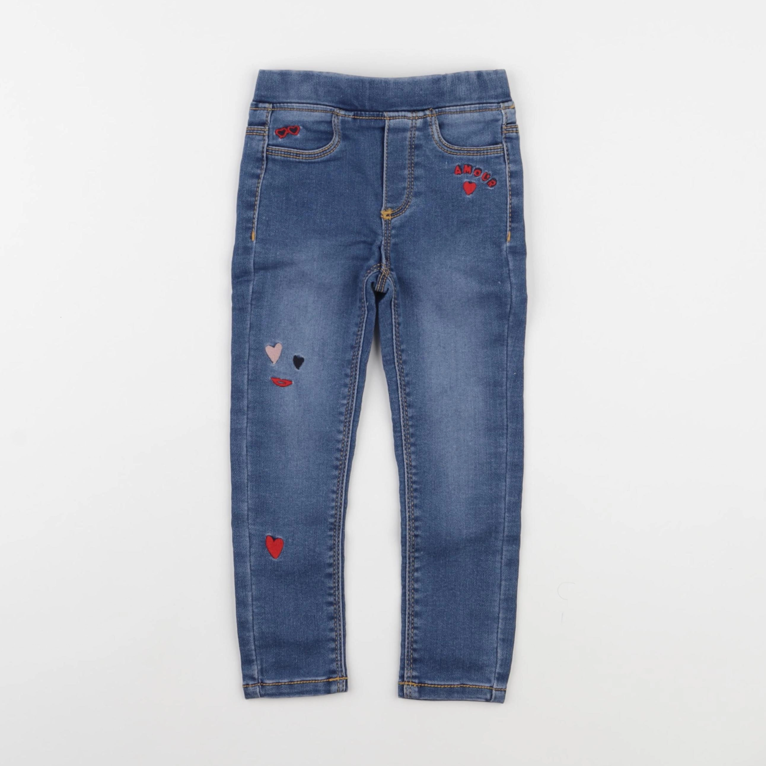 Vertbaudet - jegging bleu - 3 ans