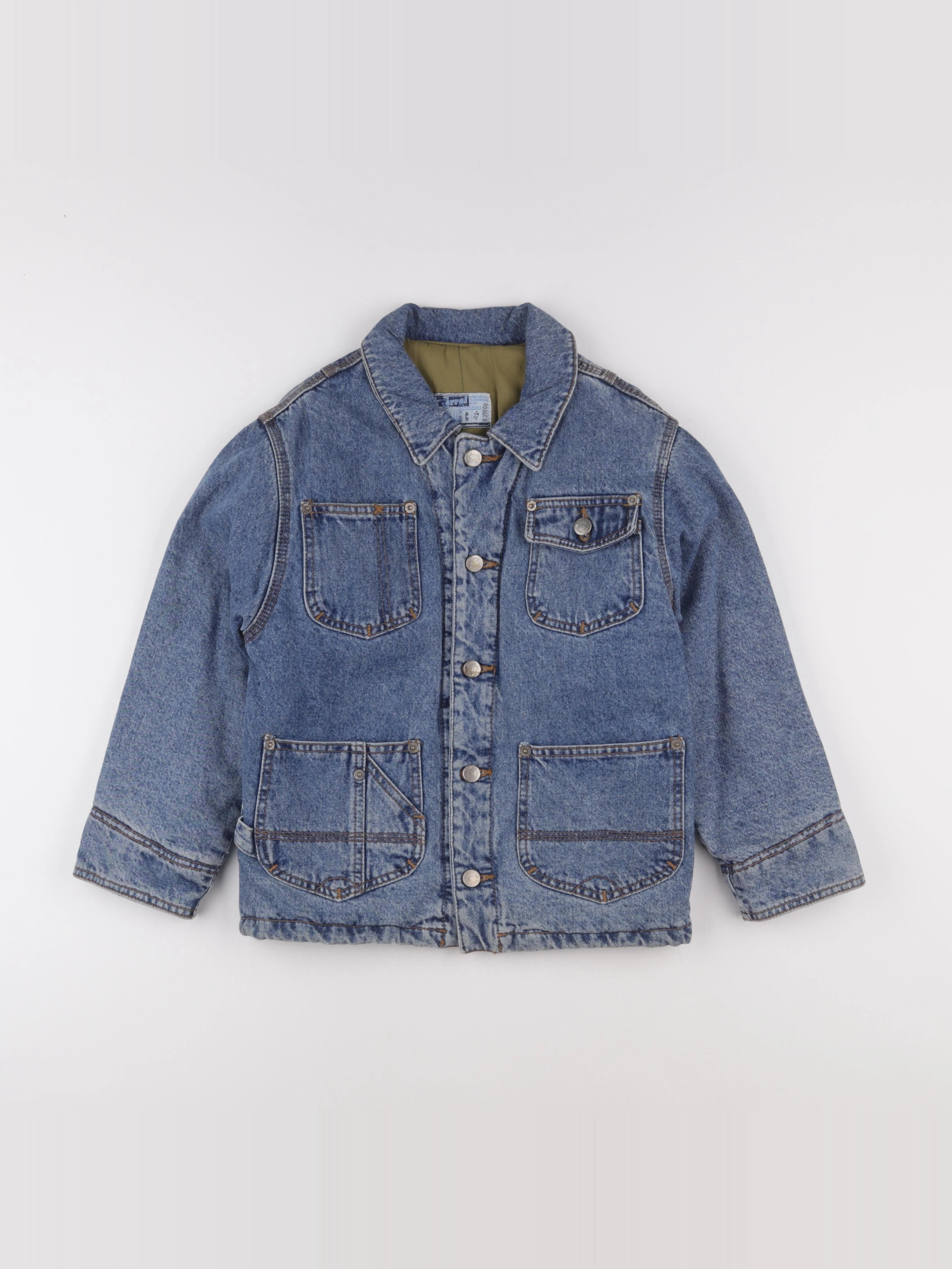 Vintage - veste doublé bleu - 8 ans