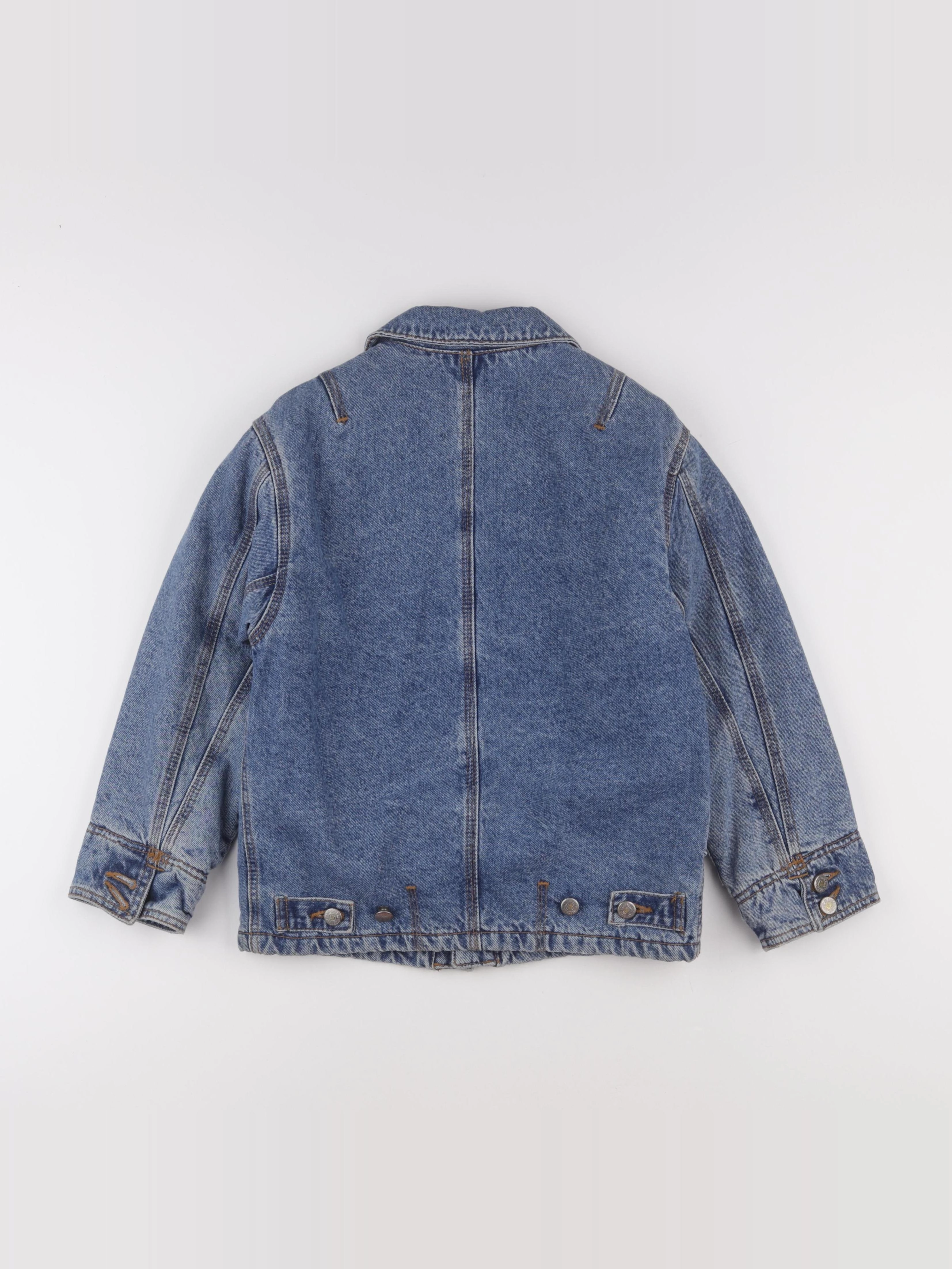 Vintage - veste doublé bleu - 8 ans