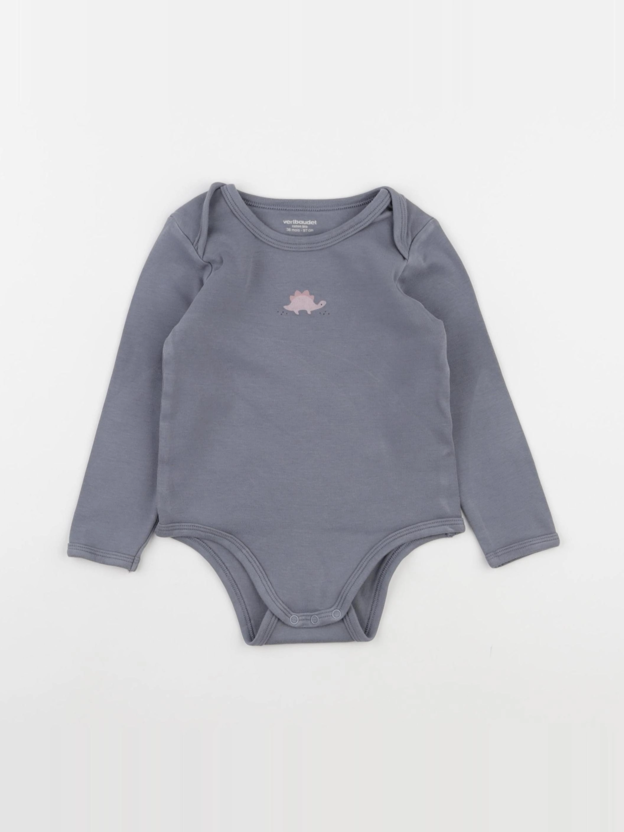 Vertbaudet - body gris - 36 mois