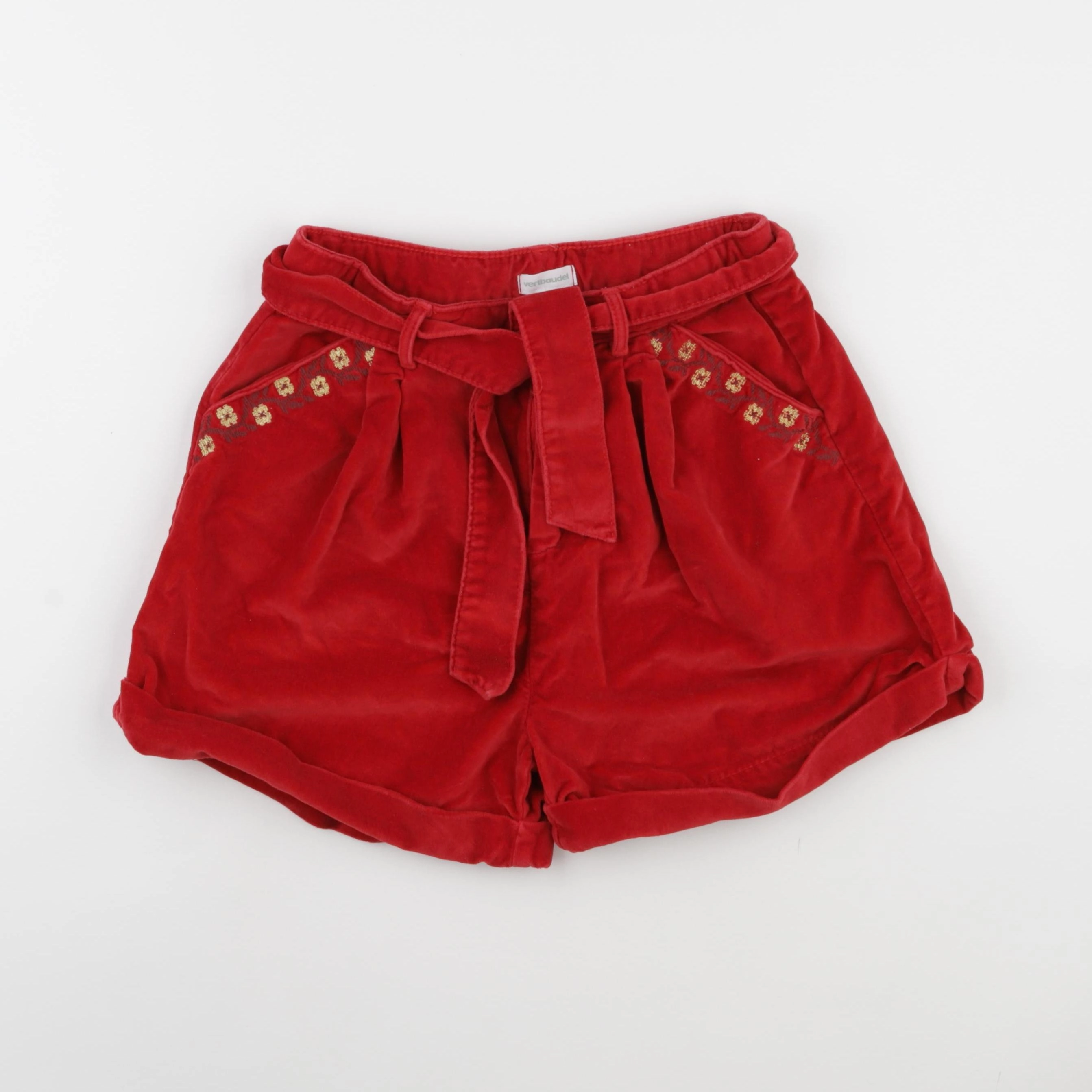 Vertbaudet - short rouge - 12 ans