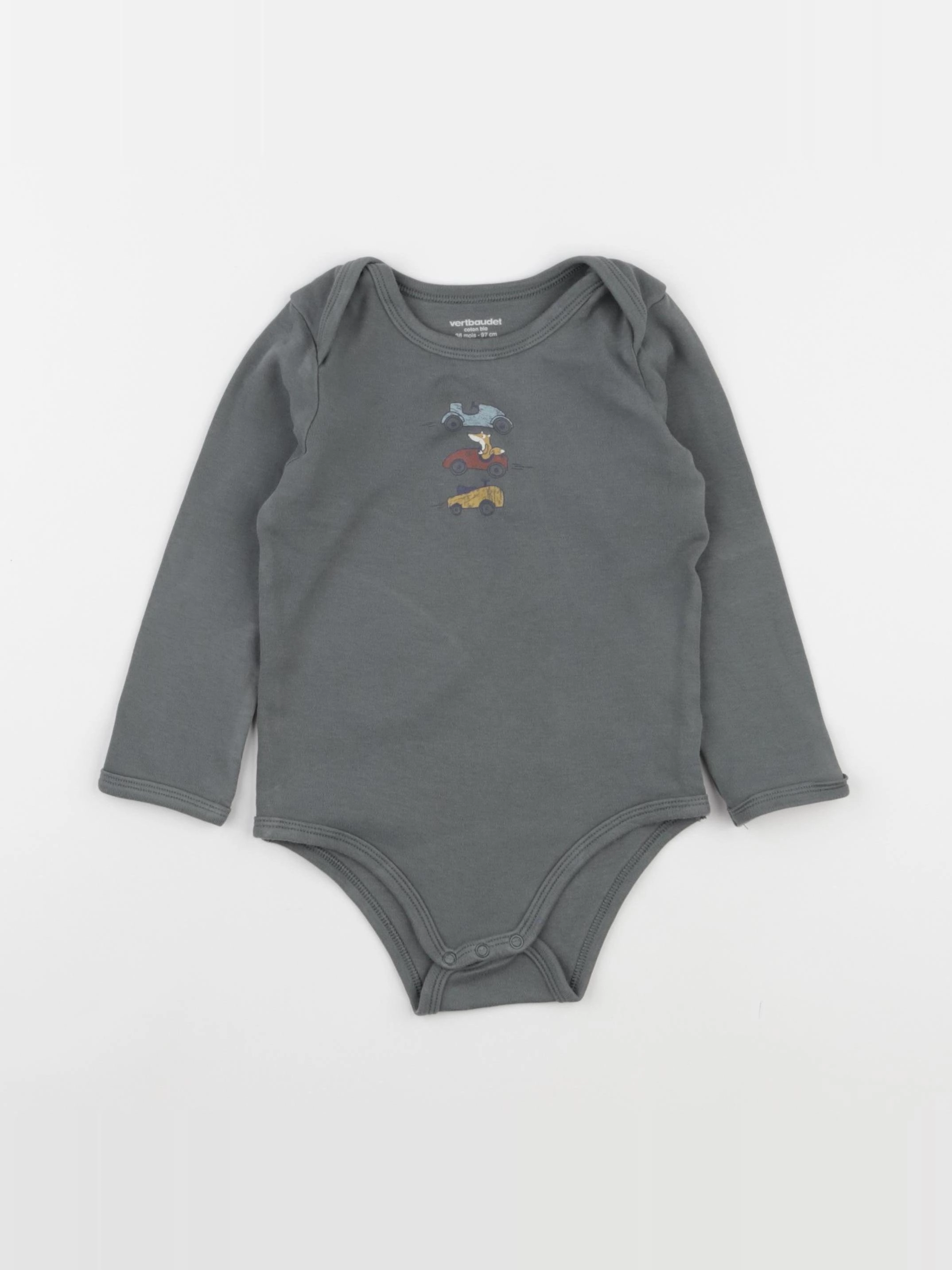 Vertbaudet - body gris - 36 mois
