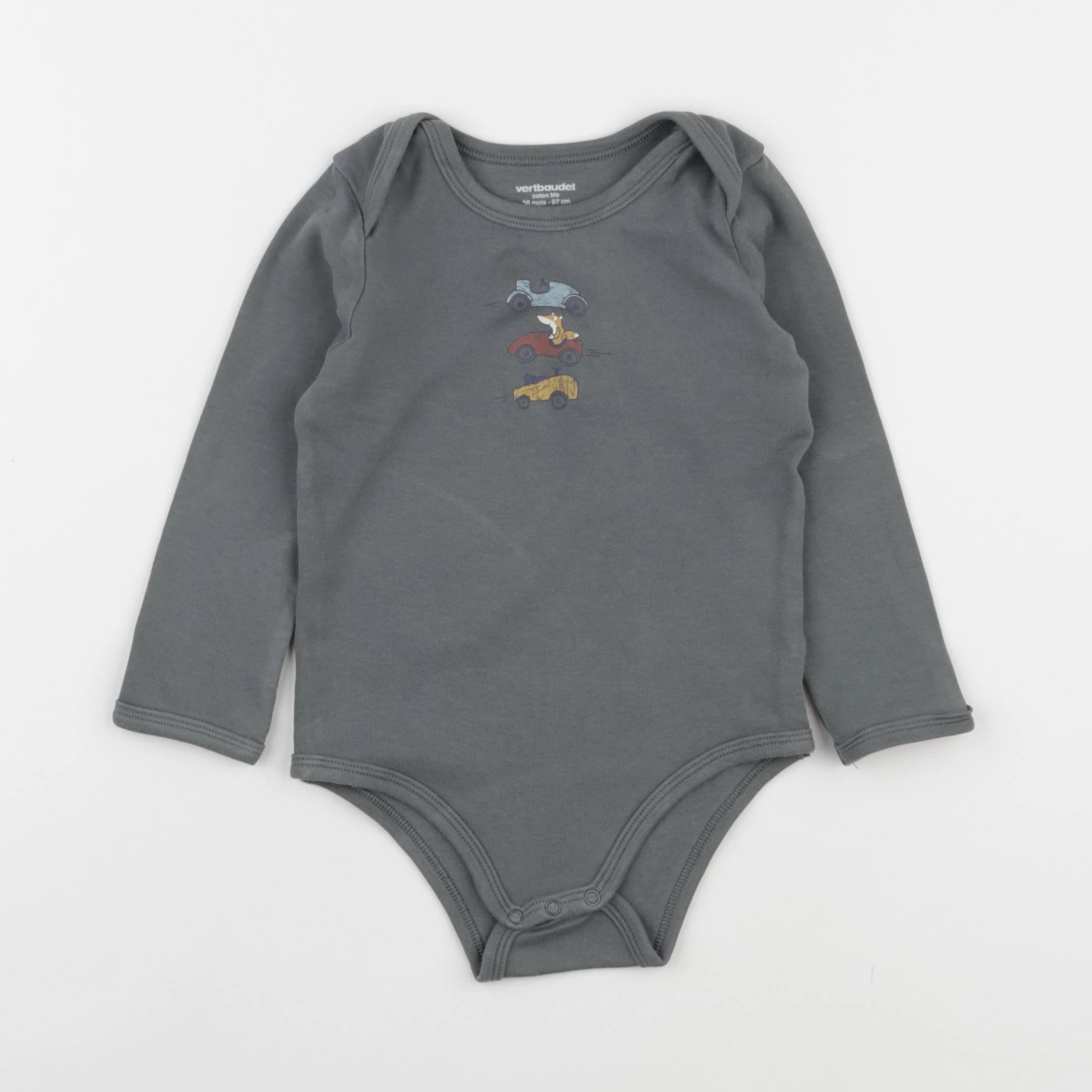 Vertbaudet - body gris - 36 mois