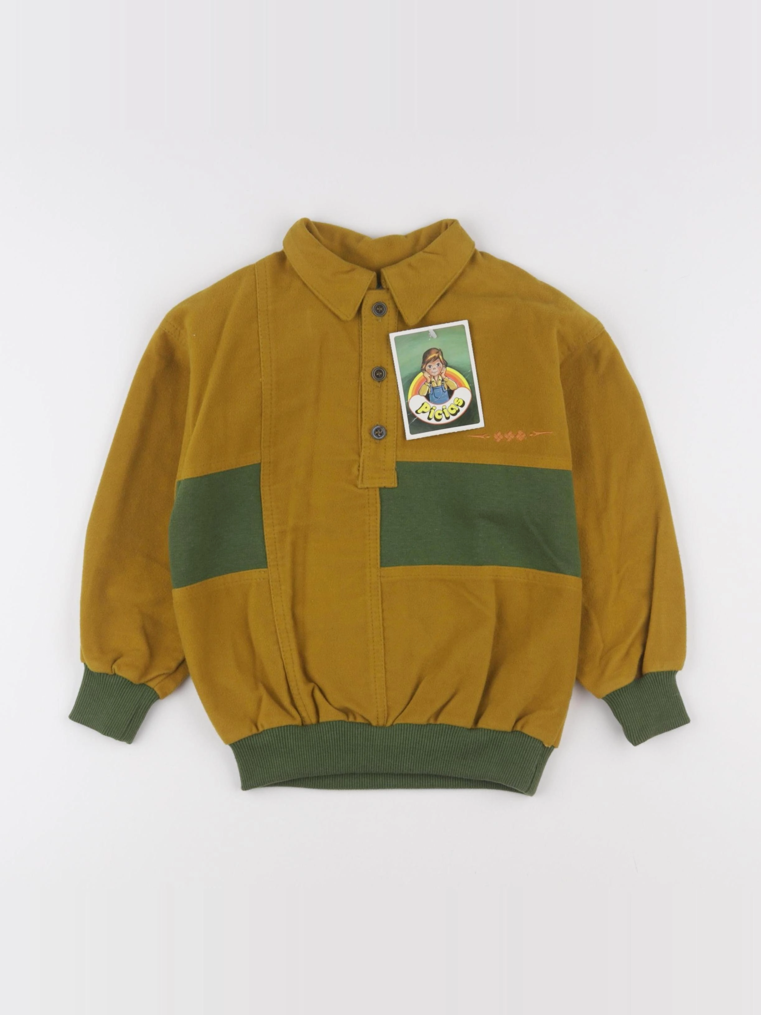 Vintage - polo jaune - 4 ans