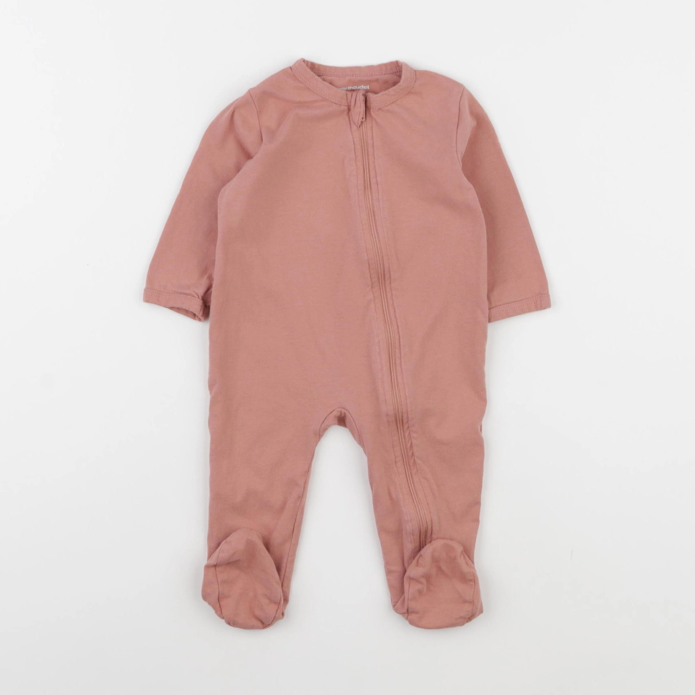 Vertbaudet - pyjama coton rose - 6 mois