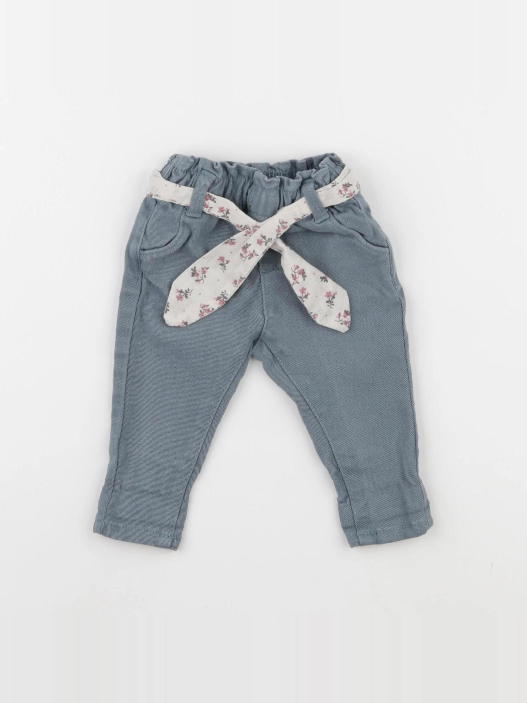 Vertbaudet - jean bleu - 3 mois