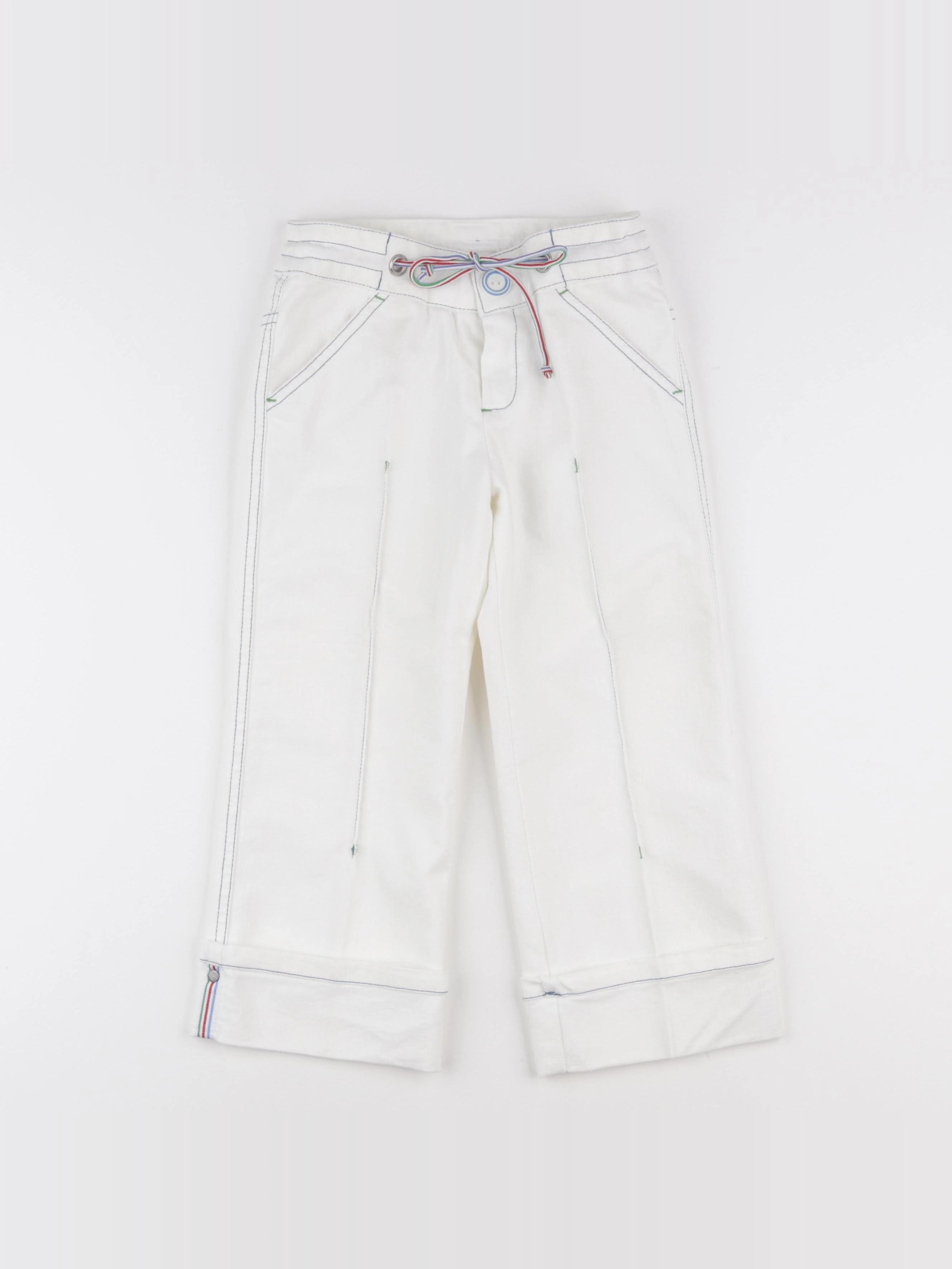 Vintage - pantacourt blanc - 6 ans