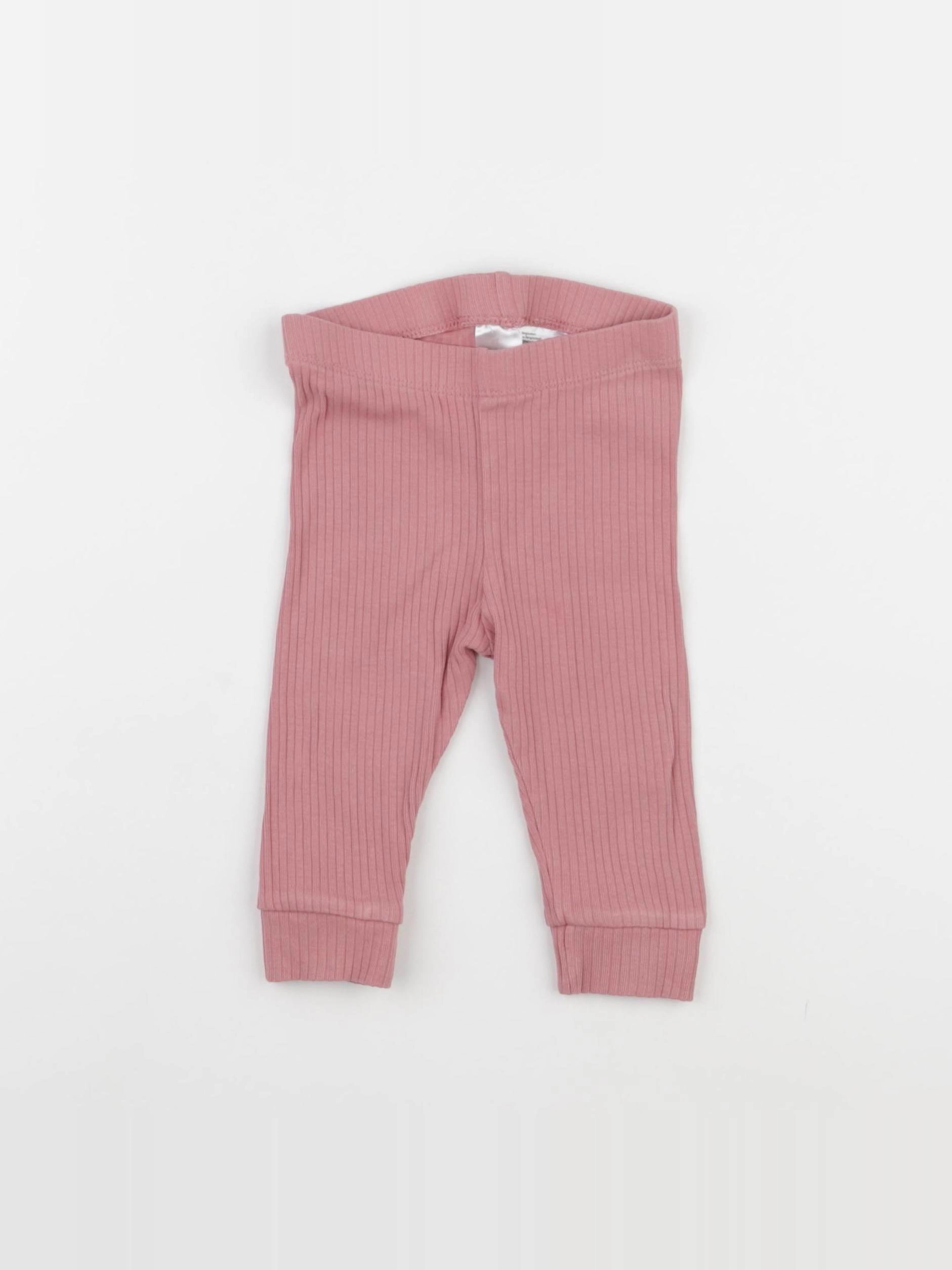 H&M - legging rose - 3/6 mois