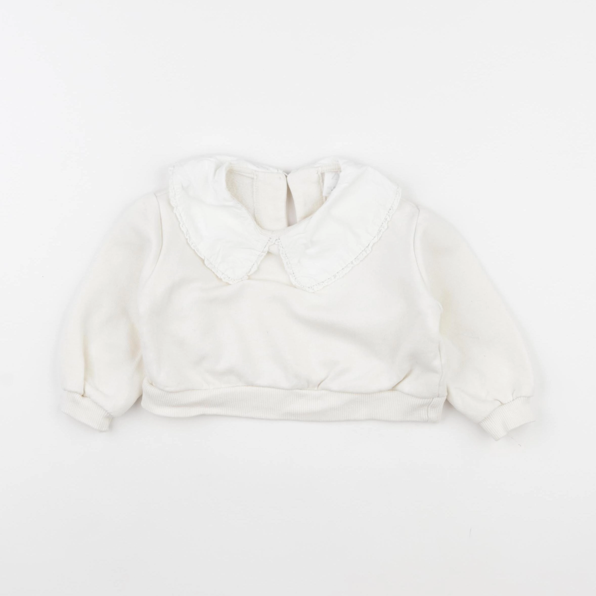 Zara - sweat beige - 6/9 mois