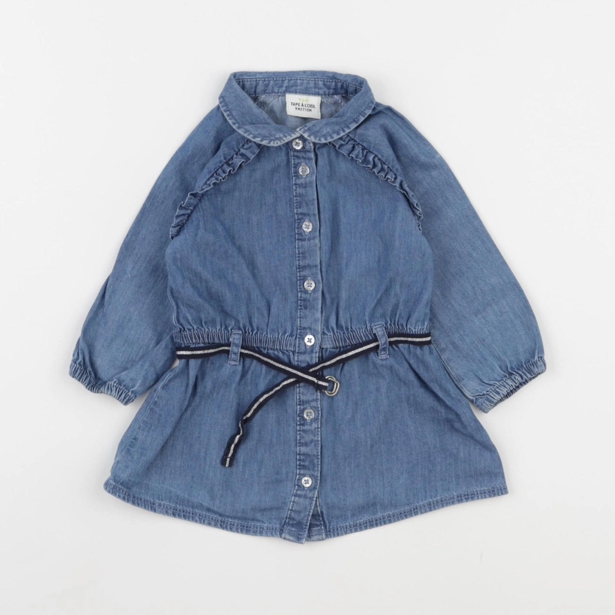 Tape à l'oeil - robe bleu - 9 mois