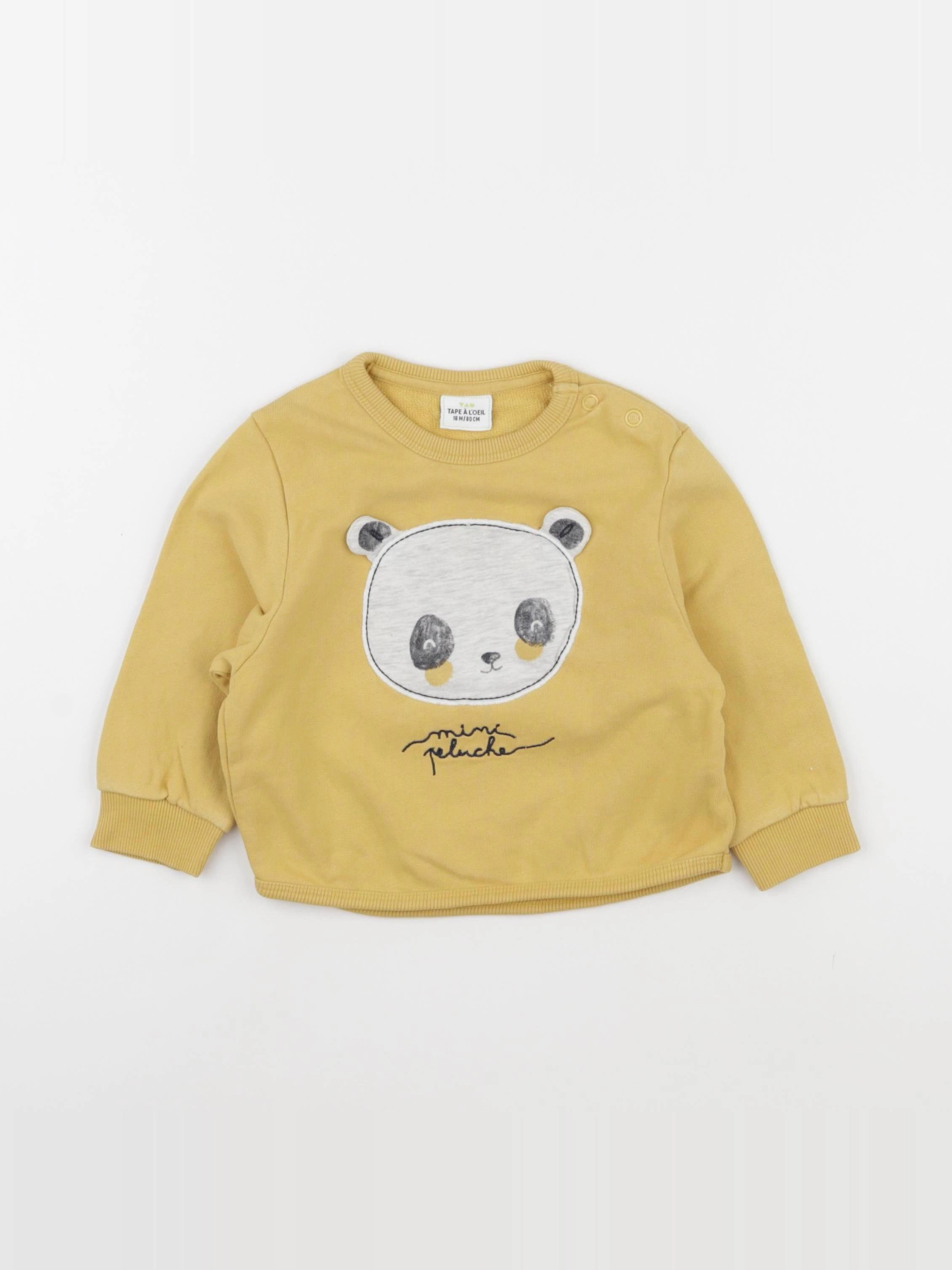 Tape à l'oeil - sweat jaune - 18 mois