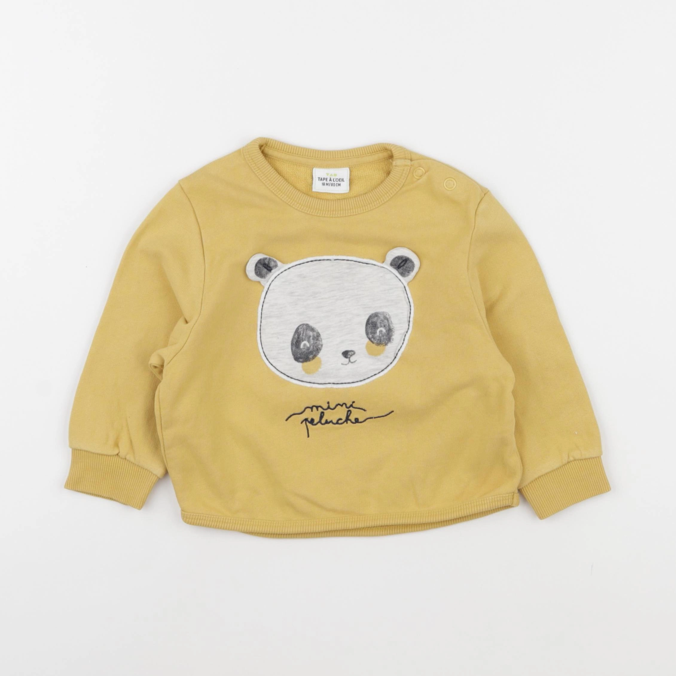 Tape à l'oeil - sweat jaune - 18 mois