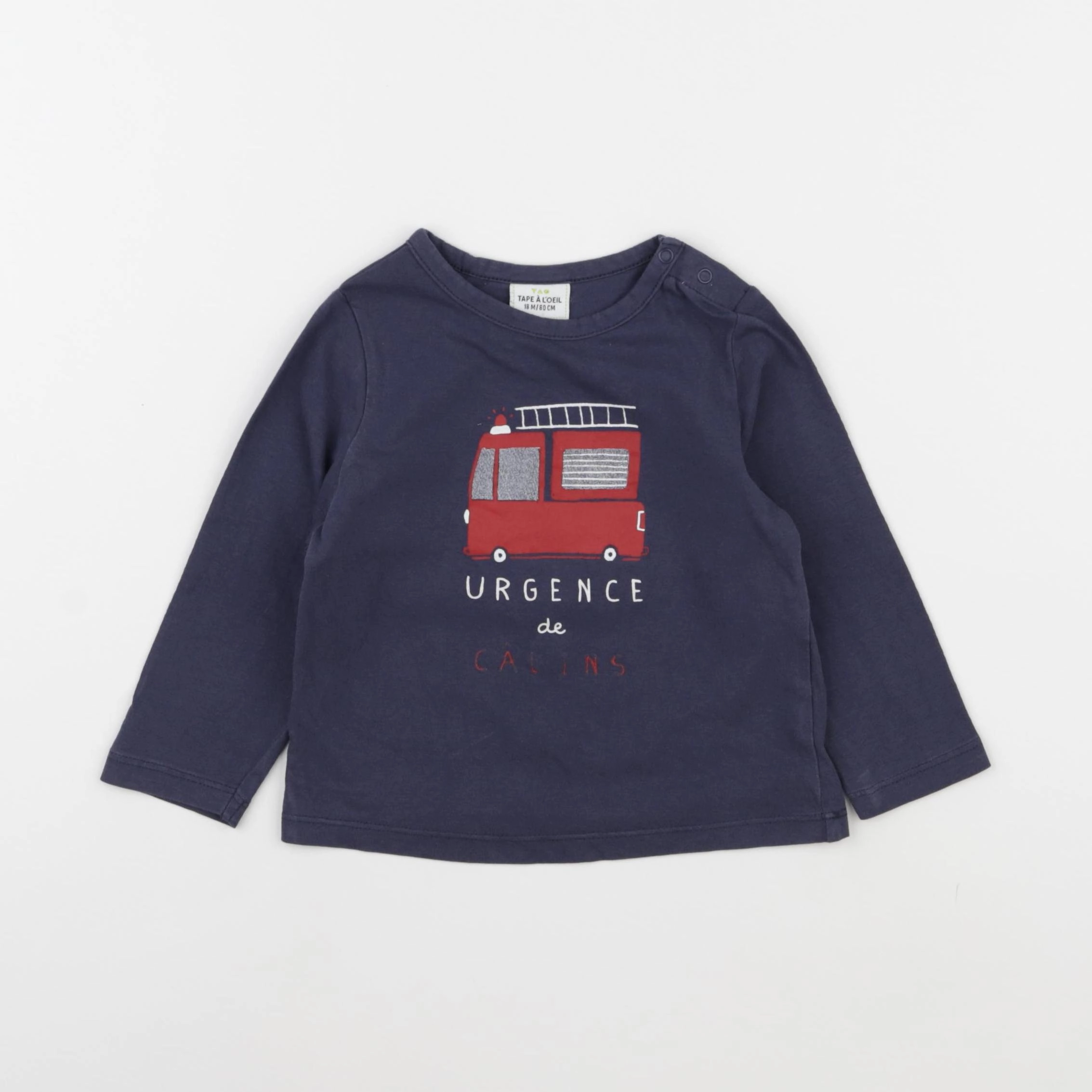 Tape à l'oeil - tee-shirt bleu - 18 mois
