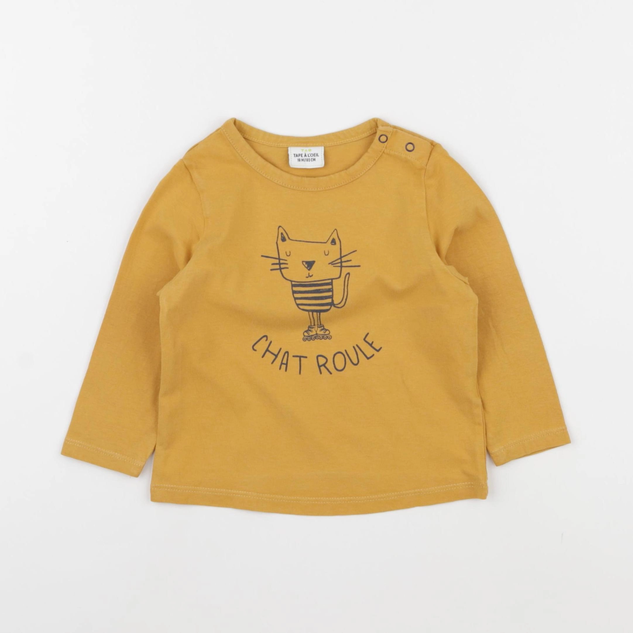 Tape à l'oeil - tee-shirt jaune - 18 mois