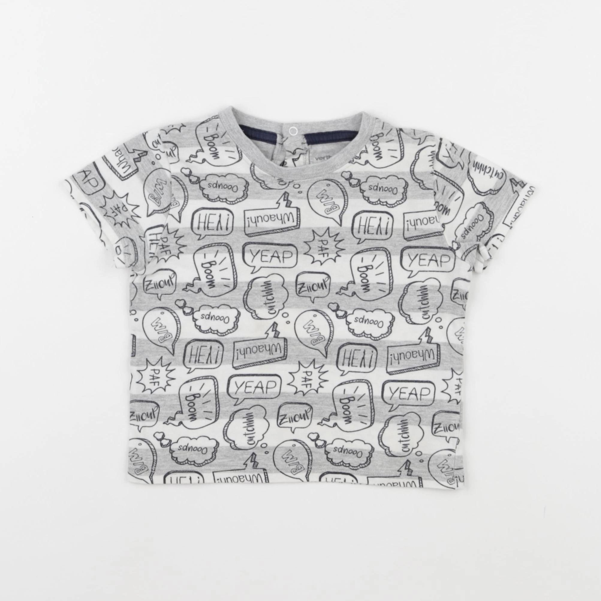 Vertbaudet - tee-shirt gris - 18 mois