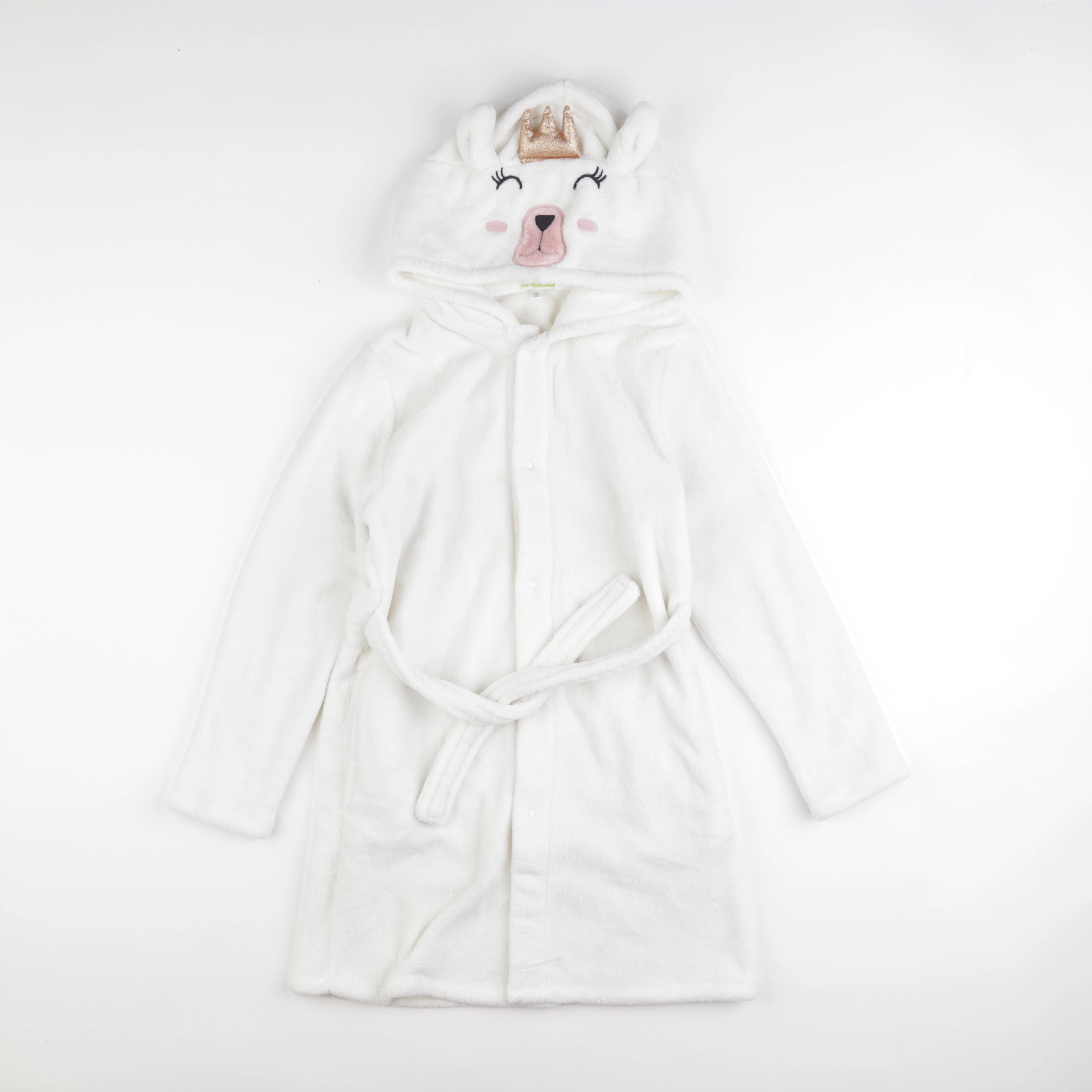 Vertbaudet - robe de chambre blanc, or - 12 ans