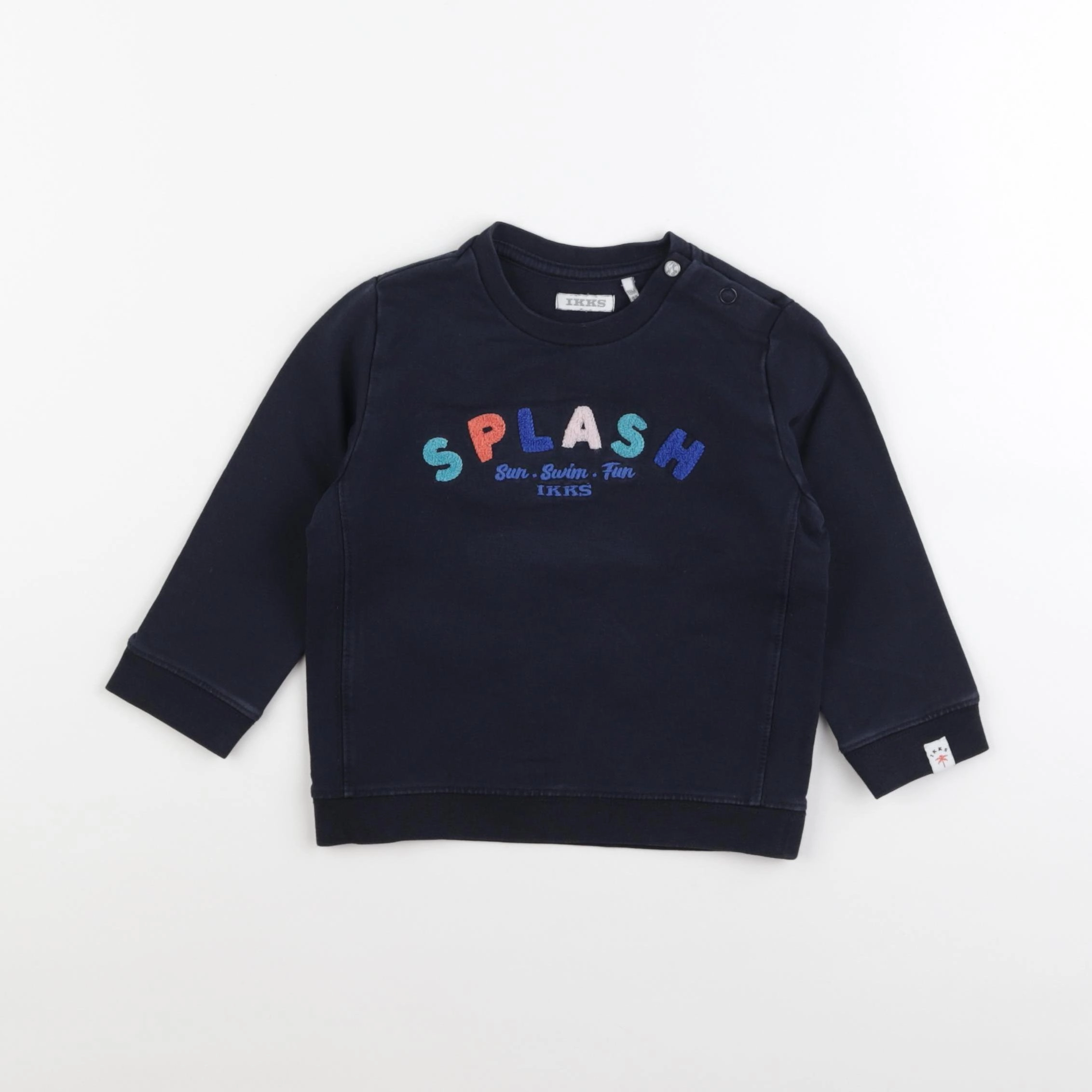IKKS - sweat bleu - 18 mois