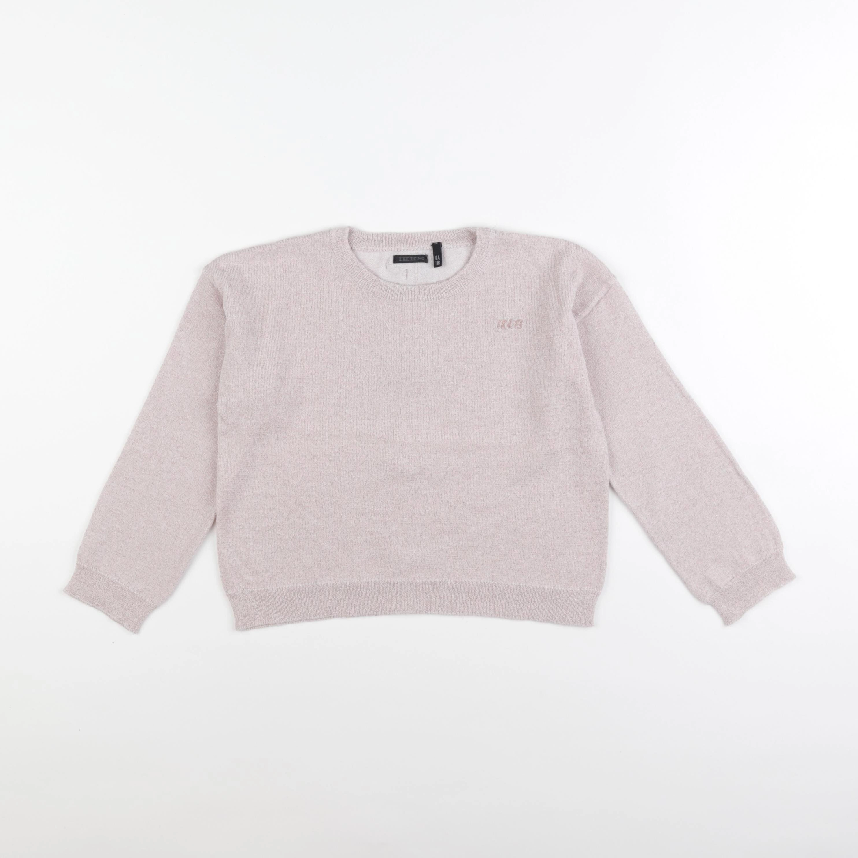 IKKS - pull rose - 6 ans