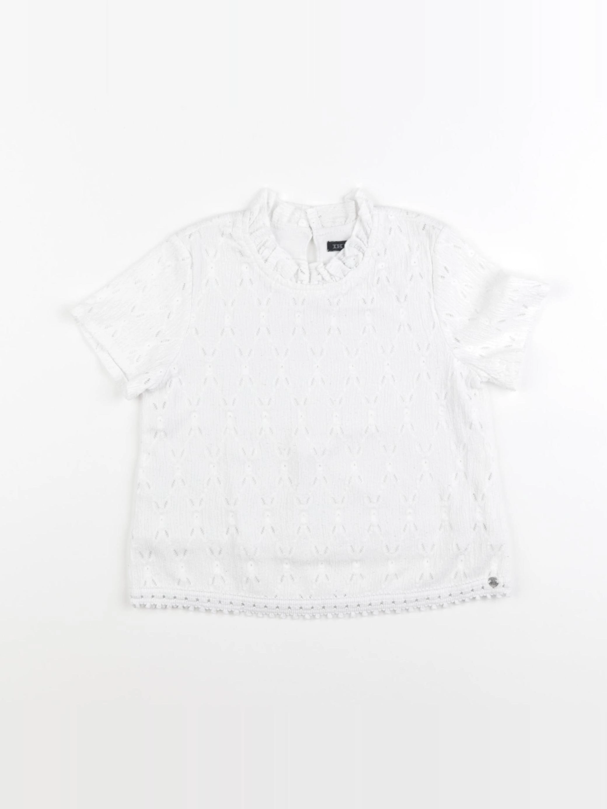 IKKS - blouse blanc - 6 ans