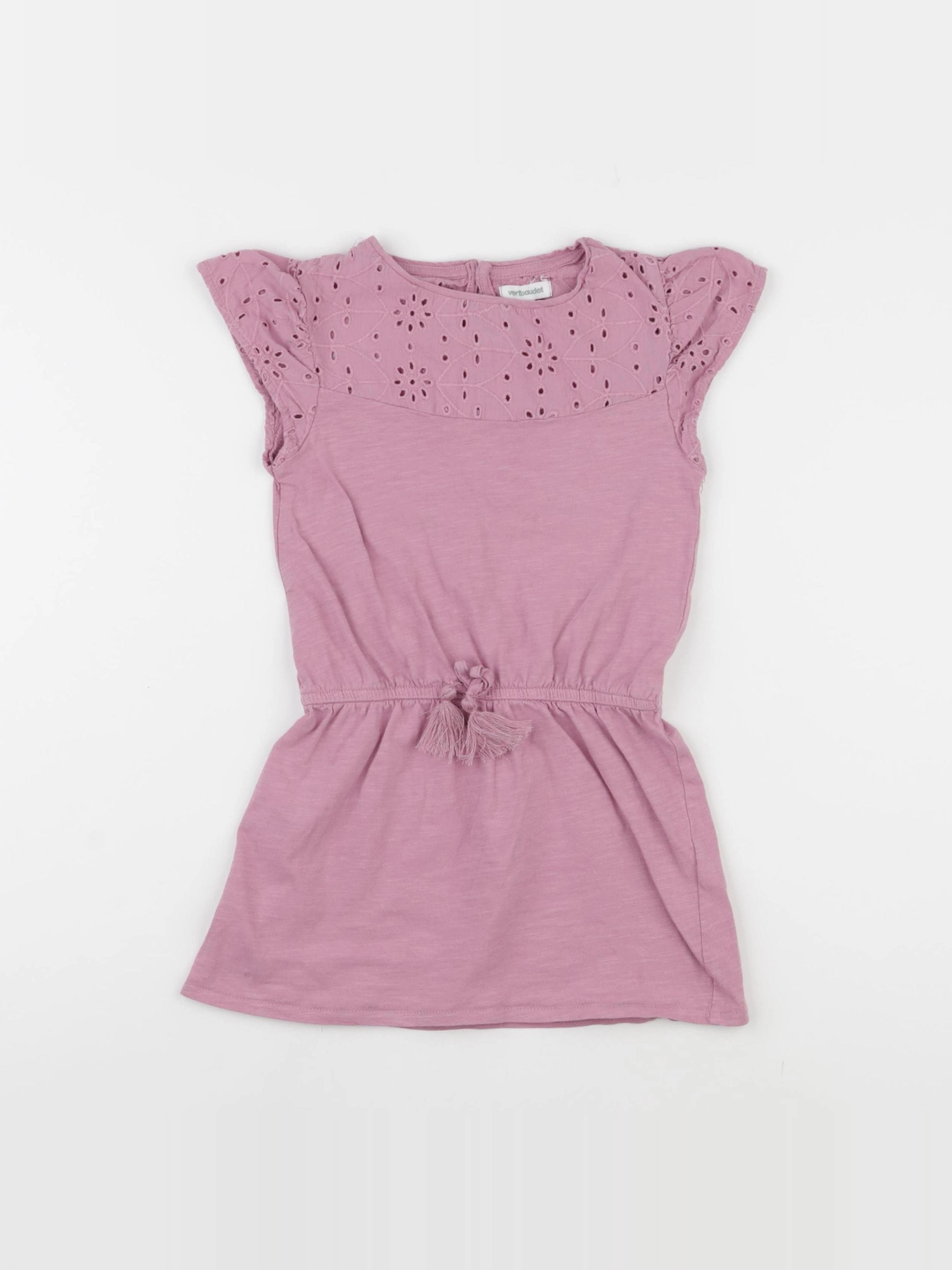 Vertbaudet - robe rose - 4 ans