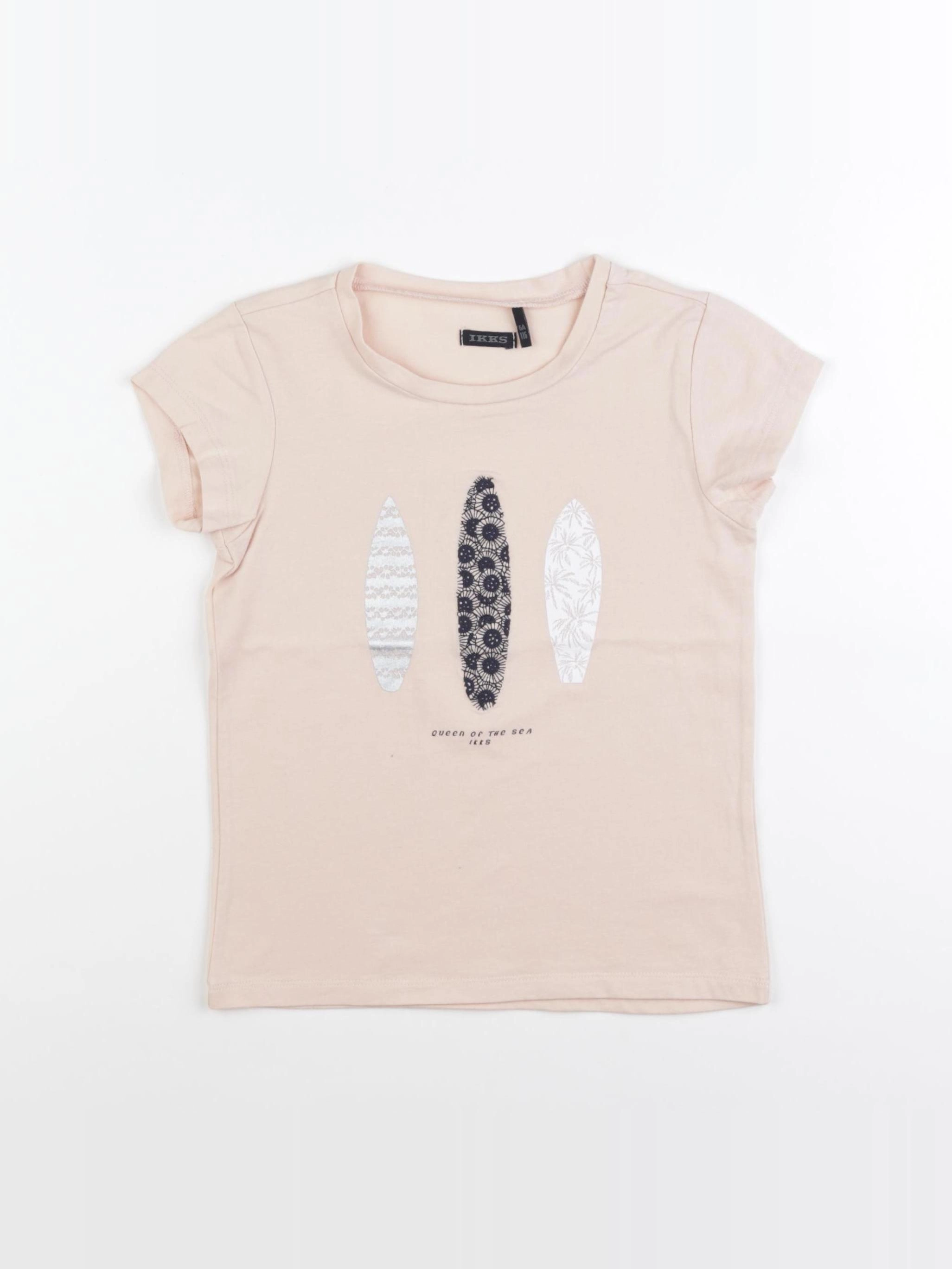 IKKS - tee-shirt rose - 6 ans