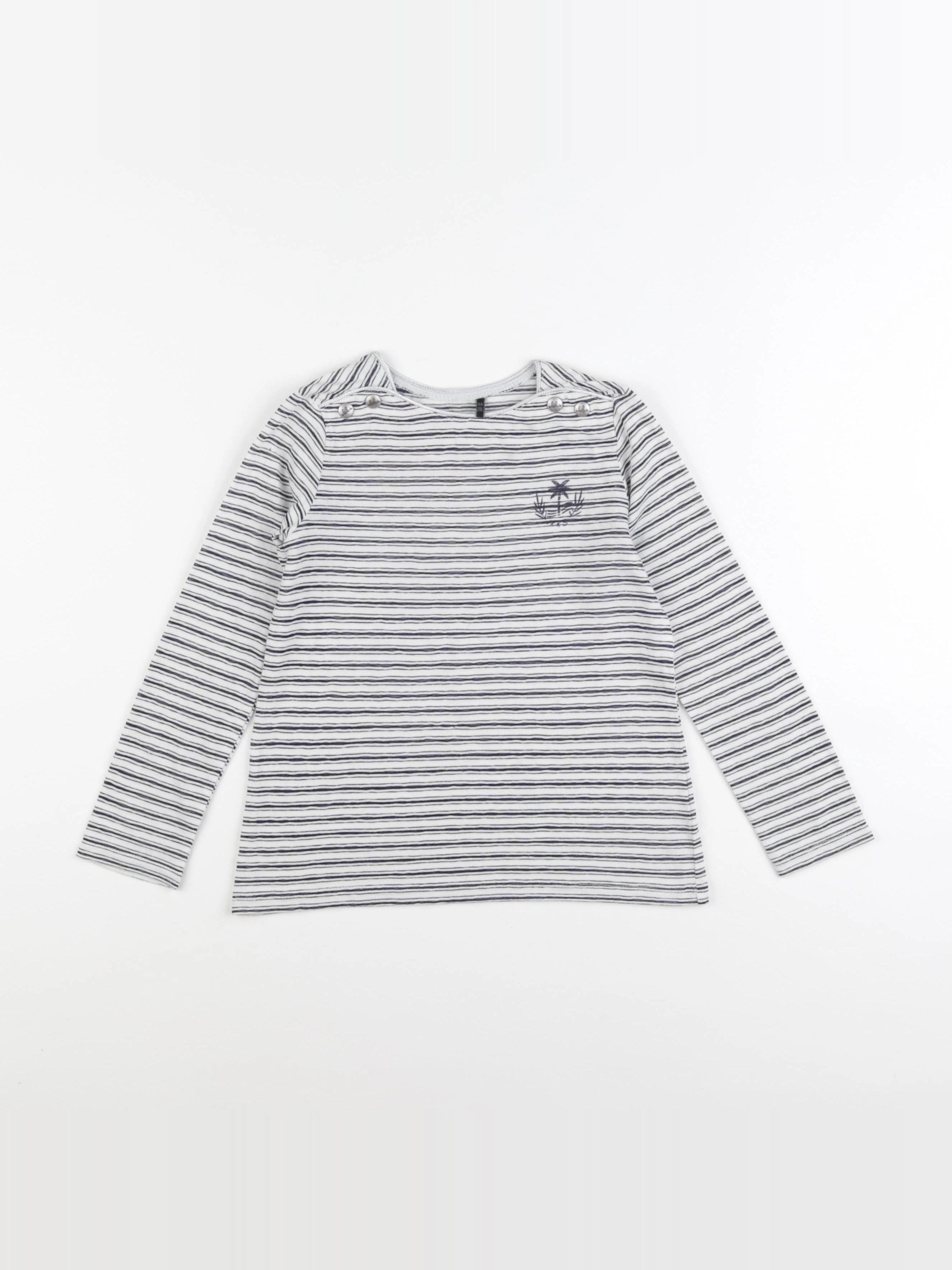 IKKS - tee-shirt blanc - 6 ans