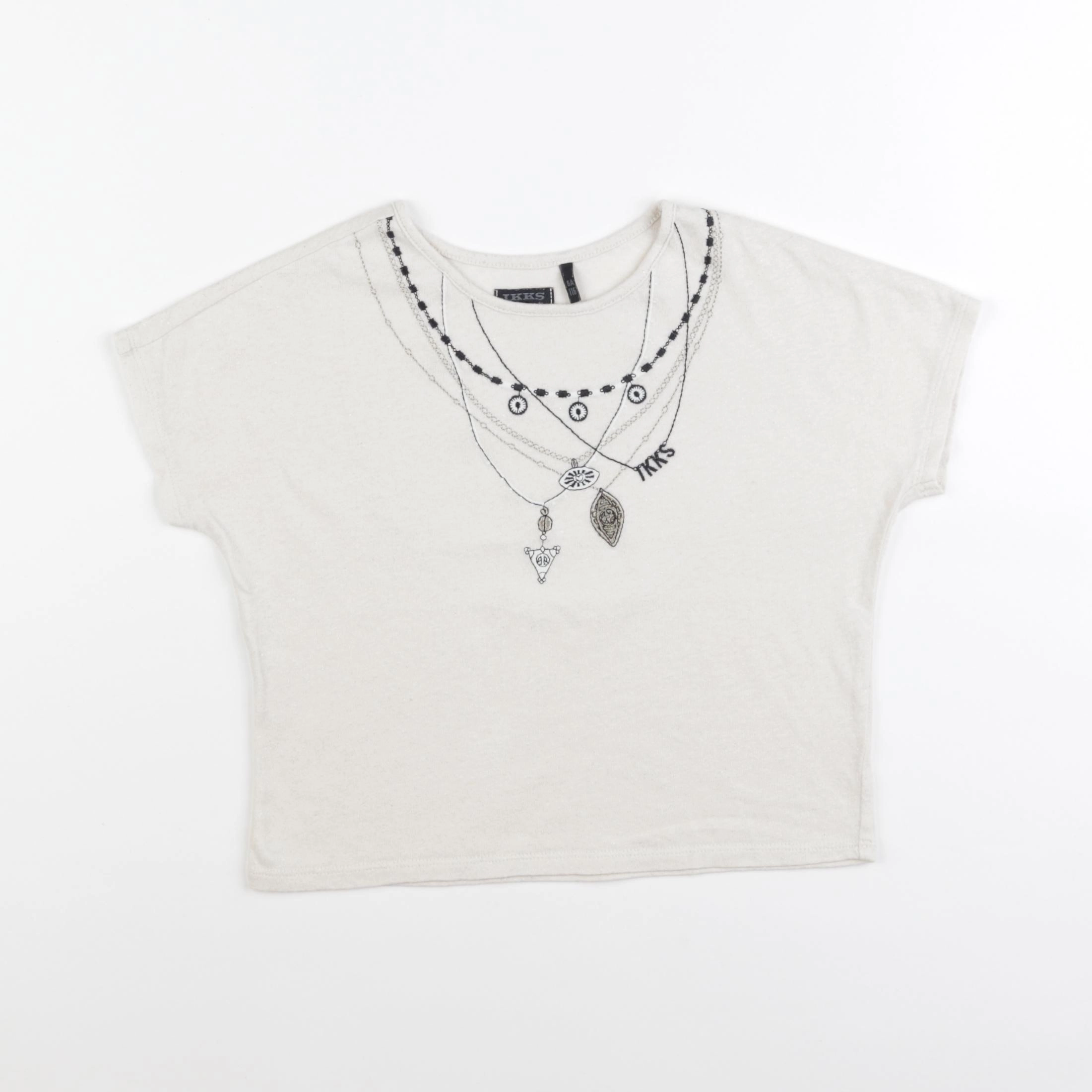 IKKS - tee-shirt beige - 6 ans