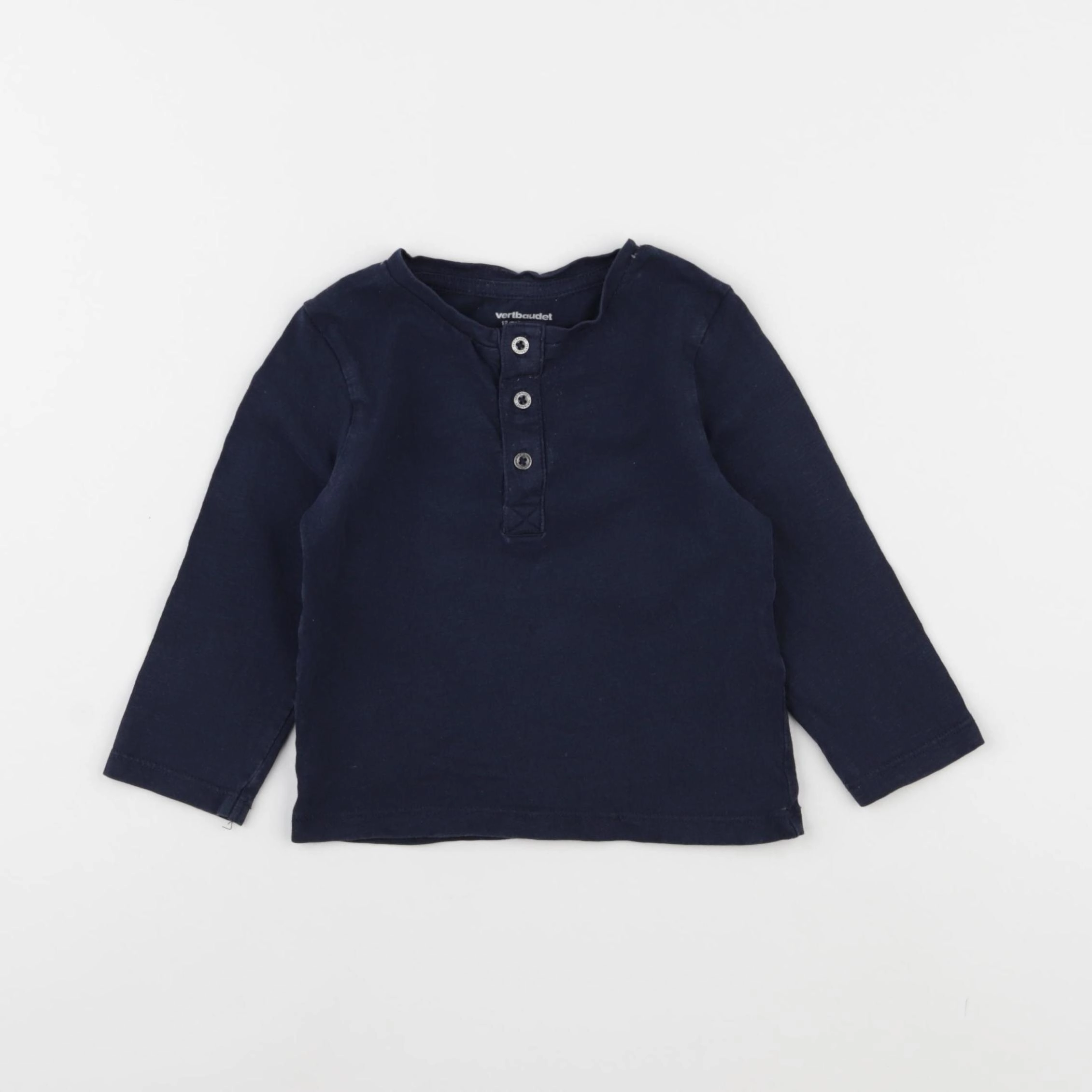 Vertbaudet - tee-shirt bleu - 12 mois