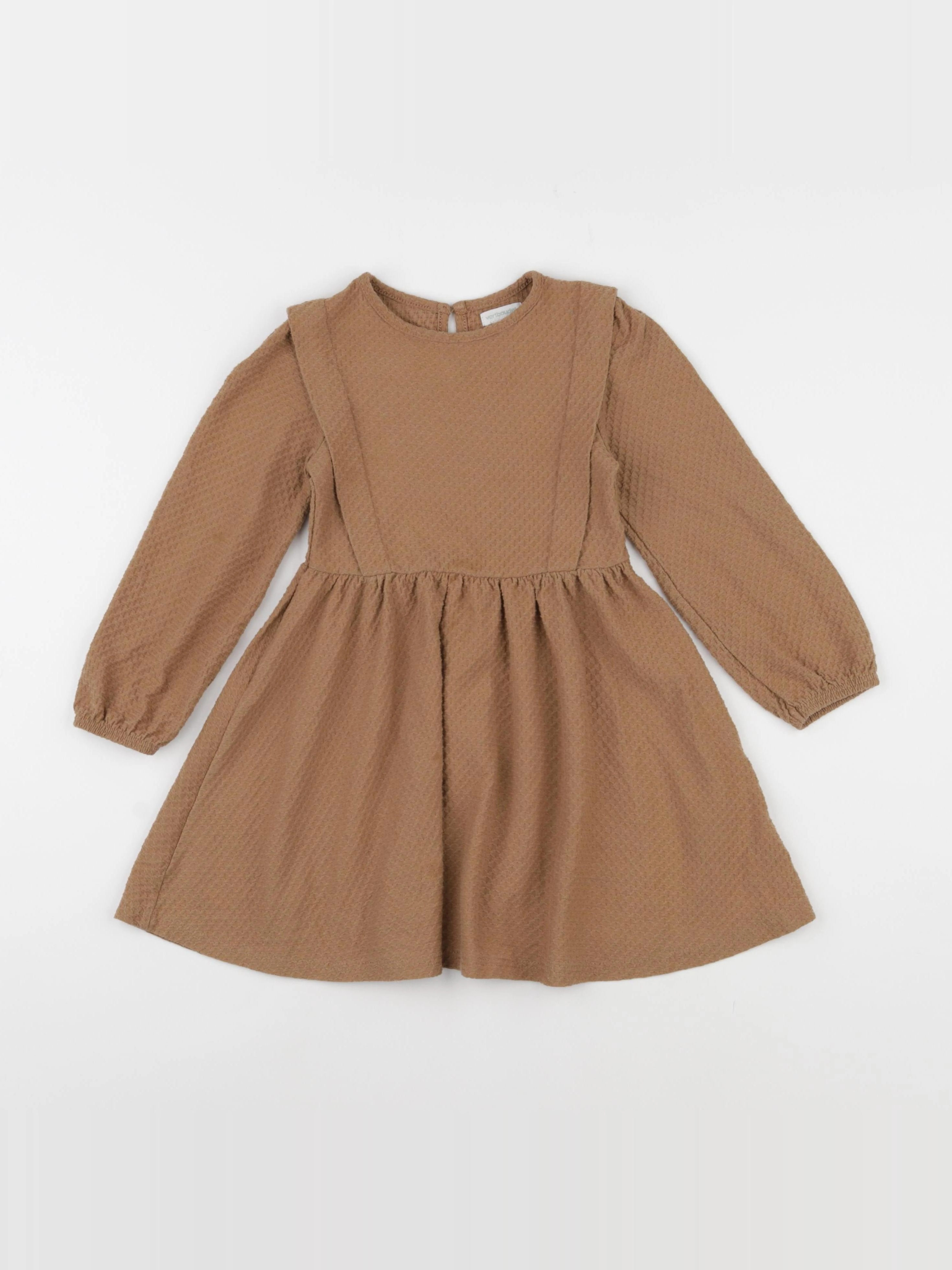 Vertbaudet - robe marron - 4 ans