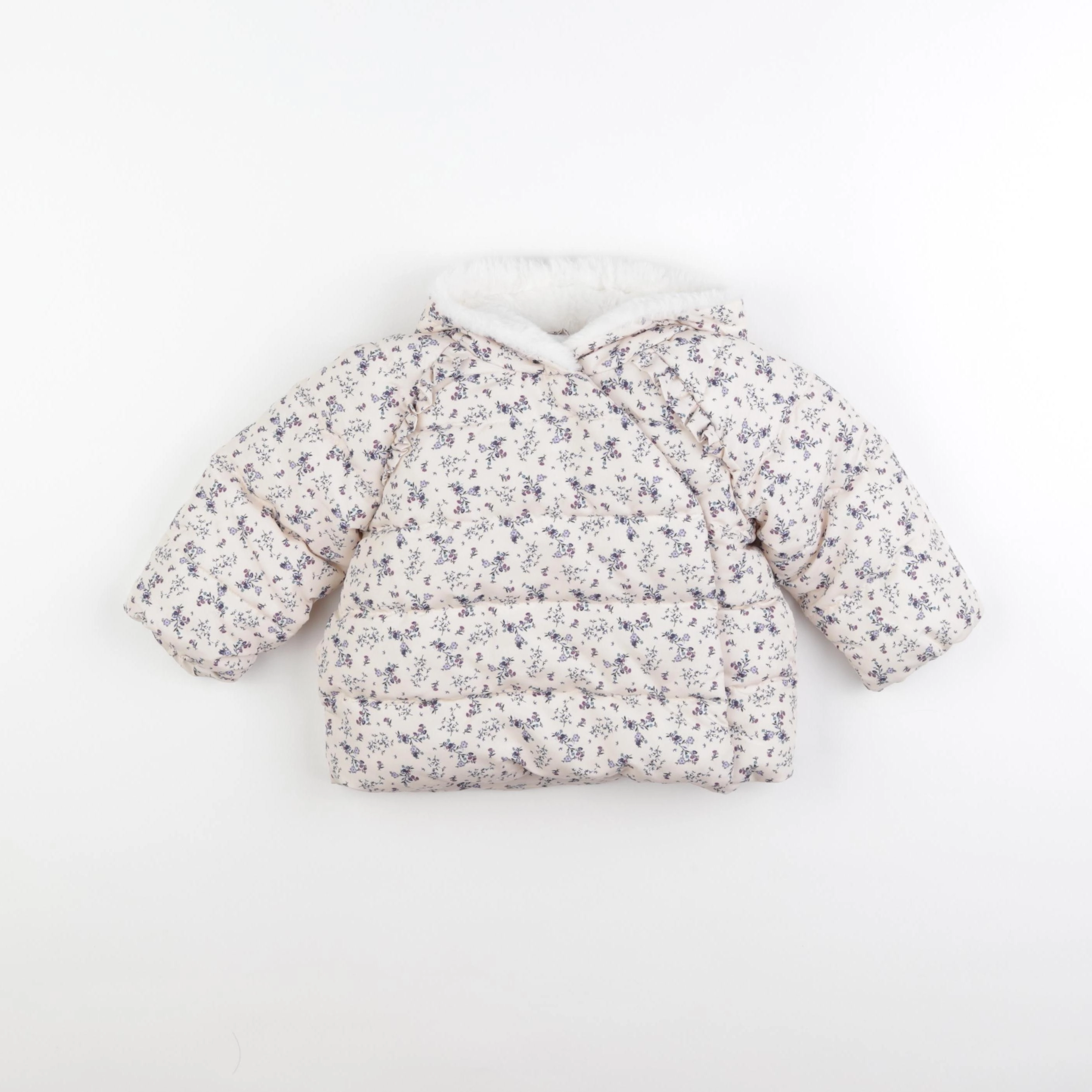 Vertbaudet - doudoune beige - 12 mois