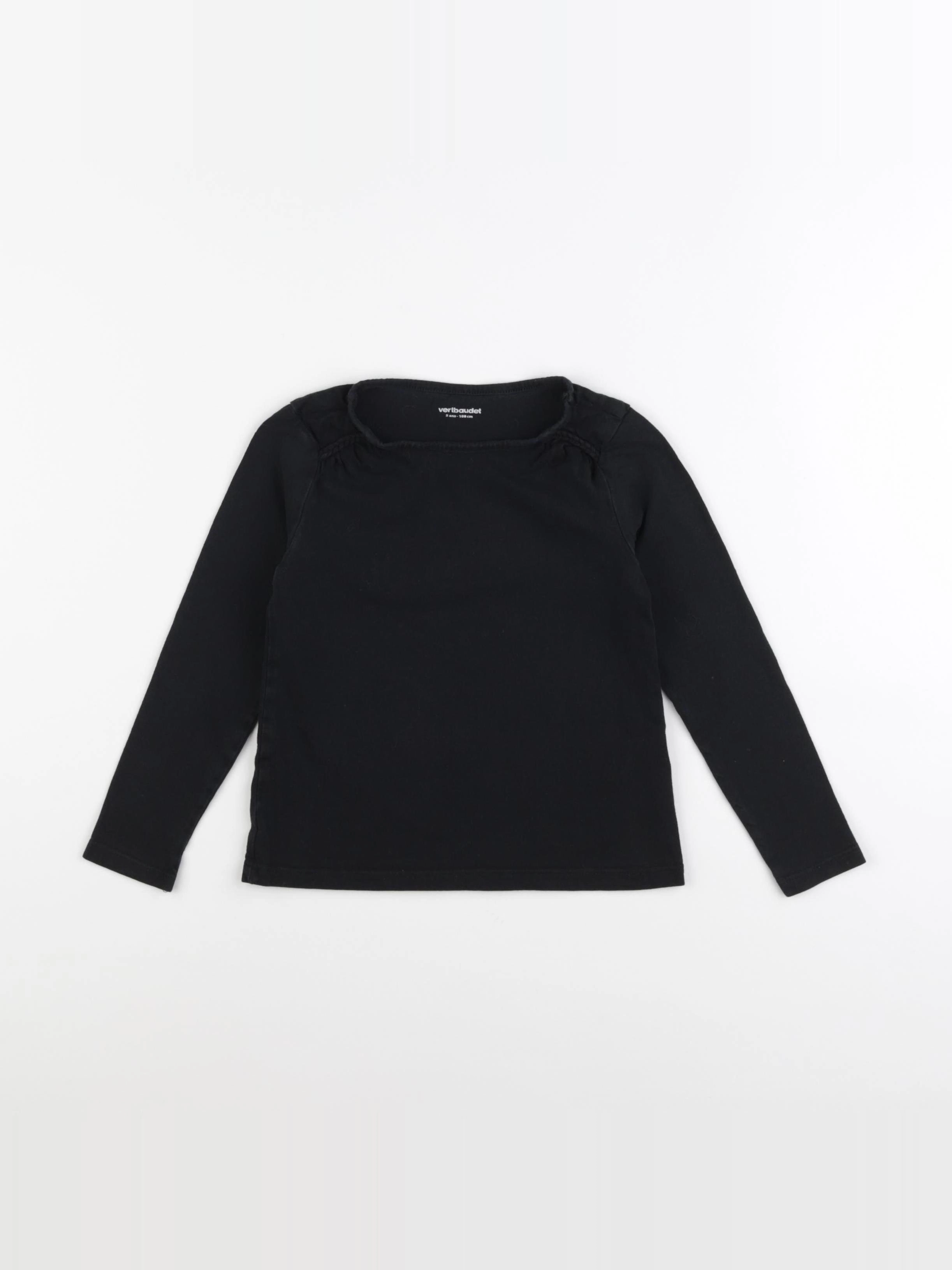 Vertbaudet - tee-shirt noir - 5 ans