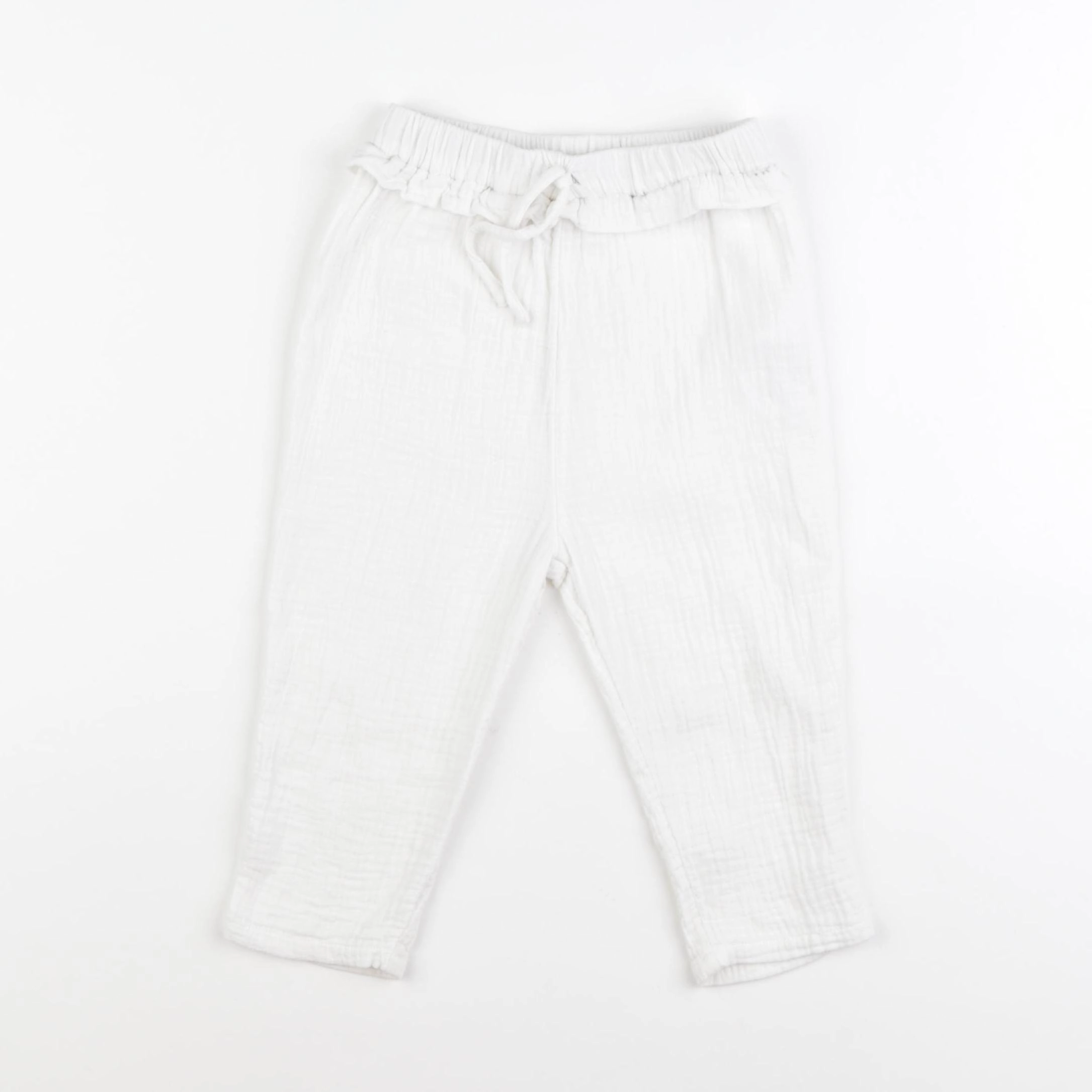 Vertbaudet - pantalon blanc - 24 mois