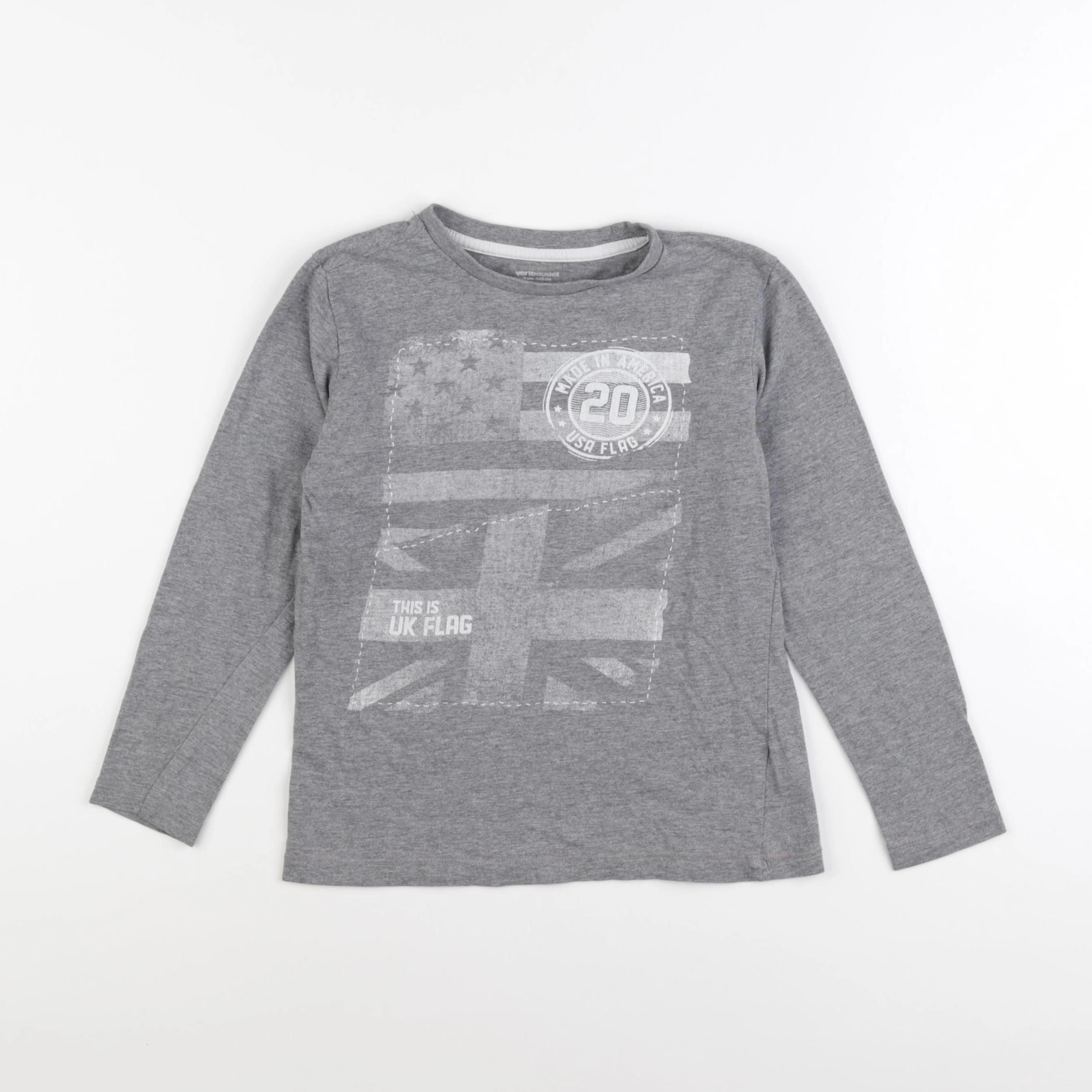 Vertbaudet - tee-shirt gris - 8 ans