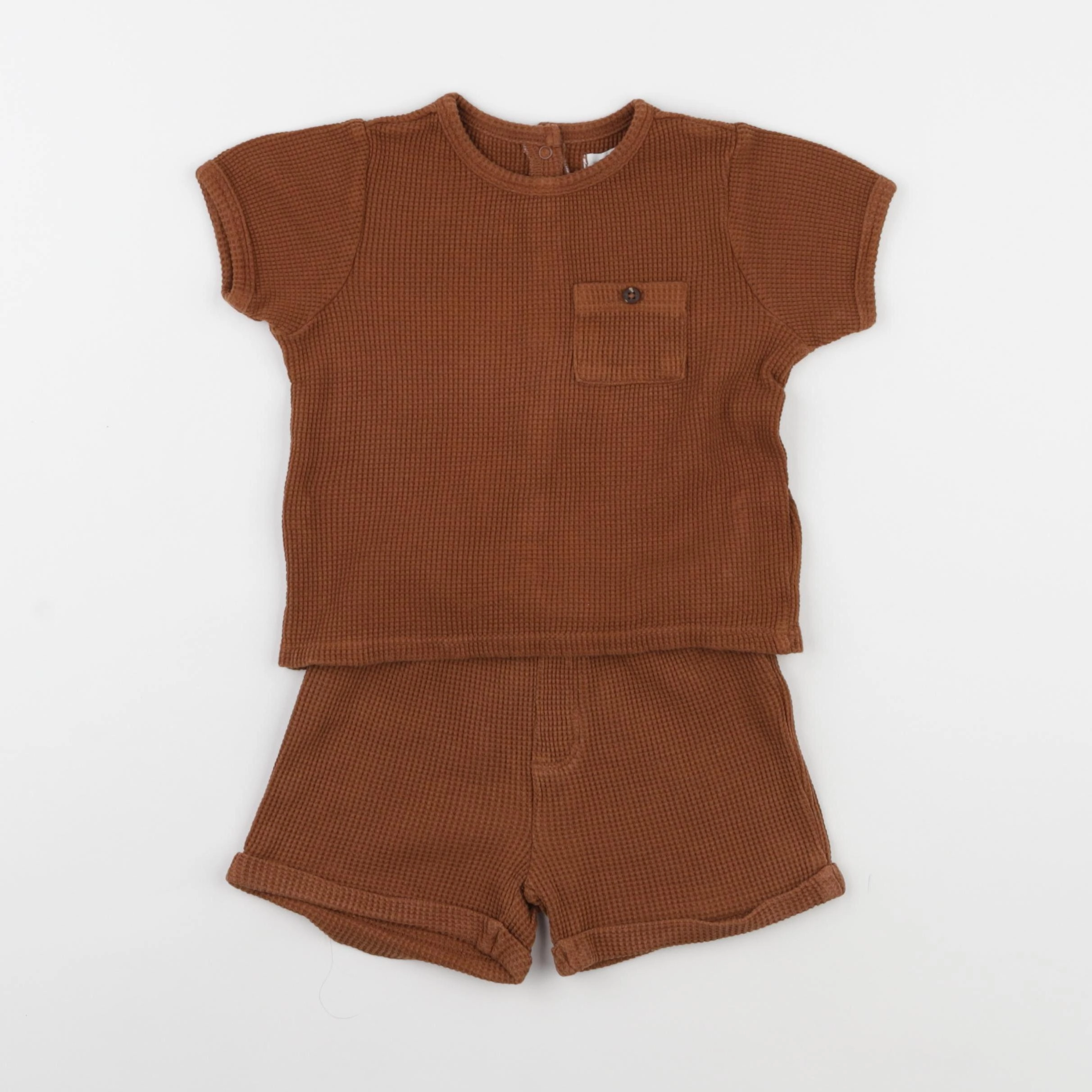 Vertbaudet - ensemble marron - 18 mois