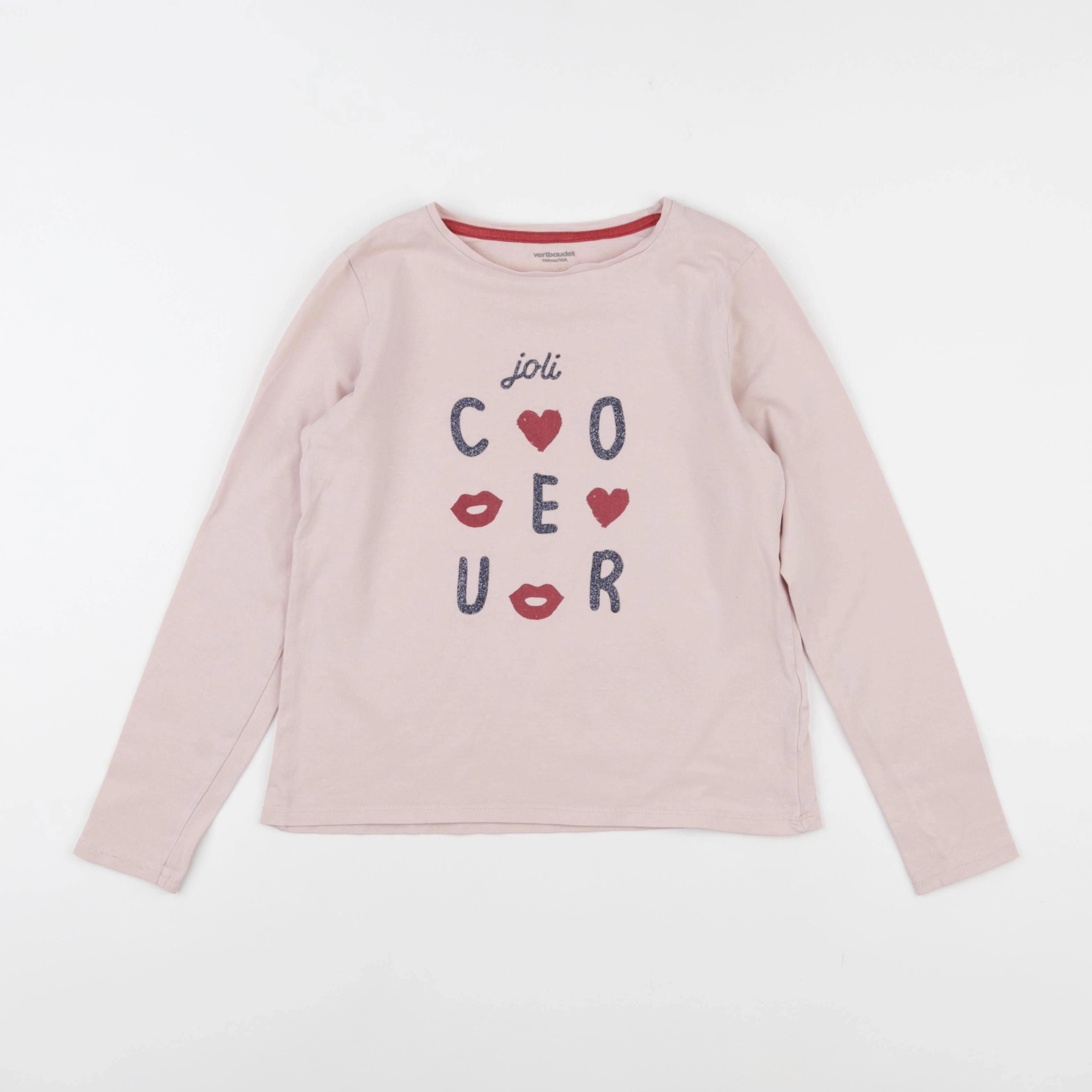 Vertbaudet - tee-shirt rose - 10 ans