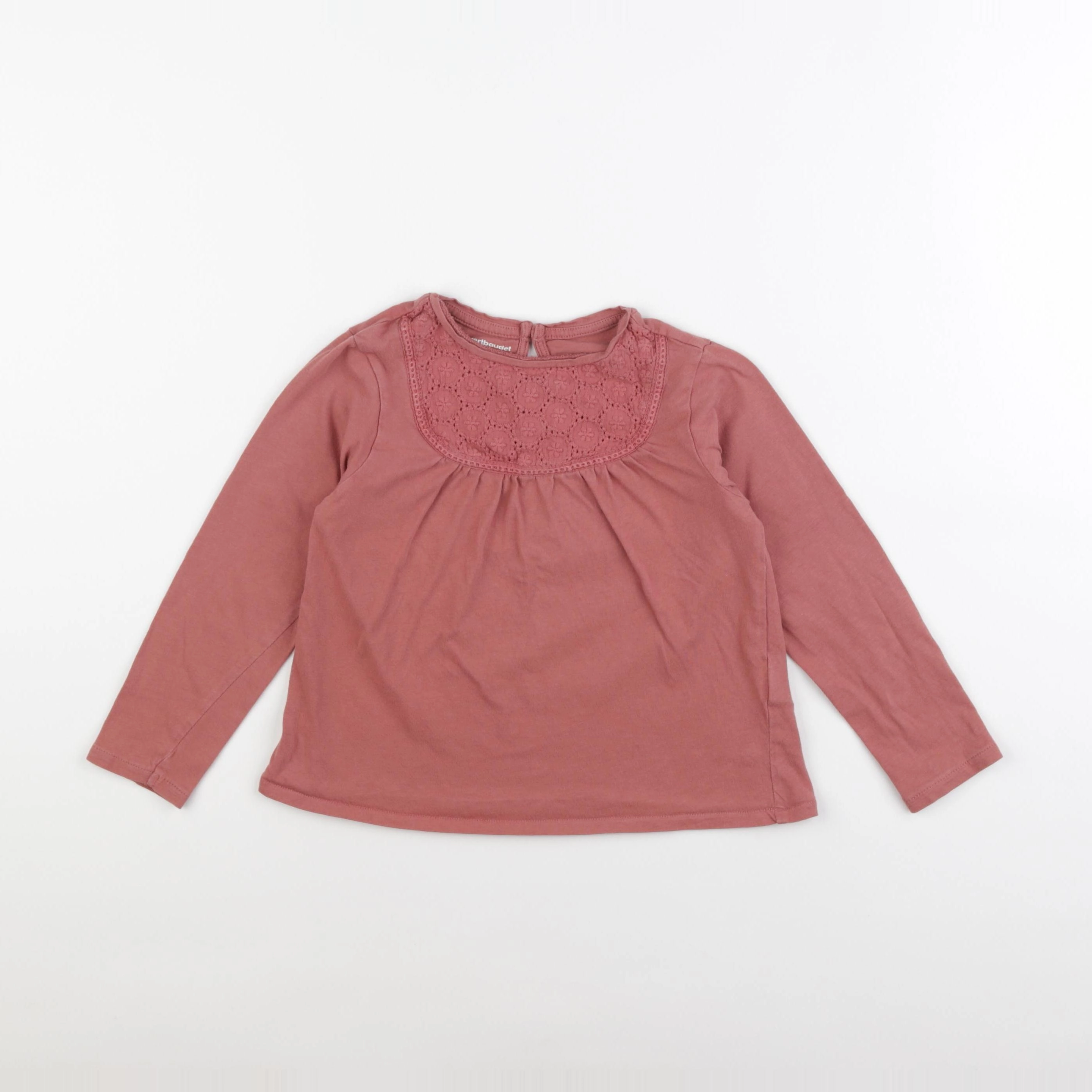 Vertbaudet - tee-shirt rose - 6 ans