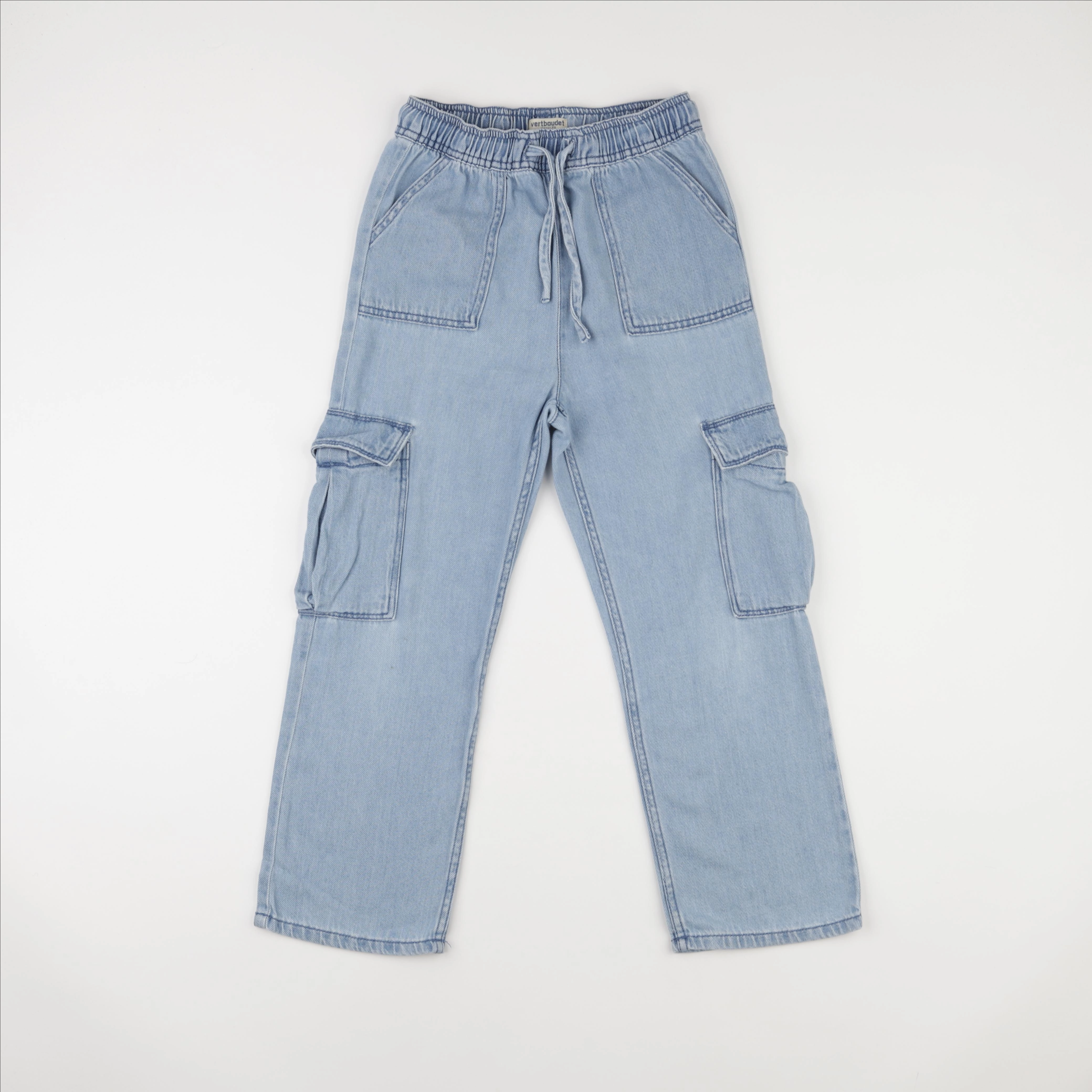 Vertbaudet - pantalon bleu - 9 ans