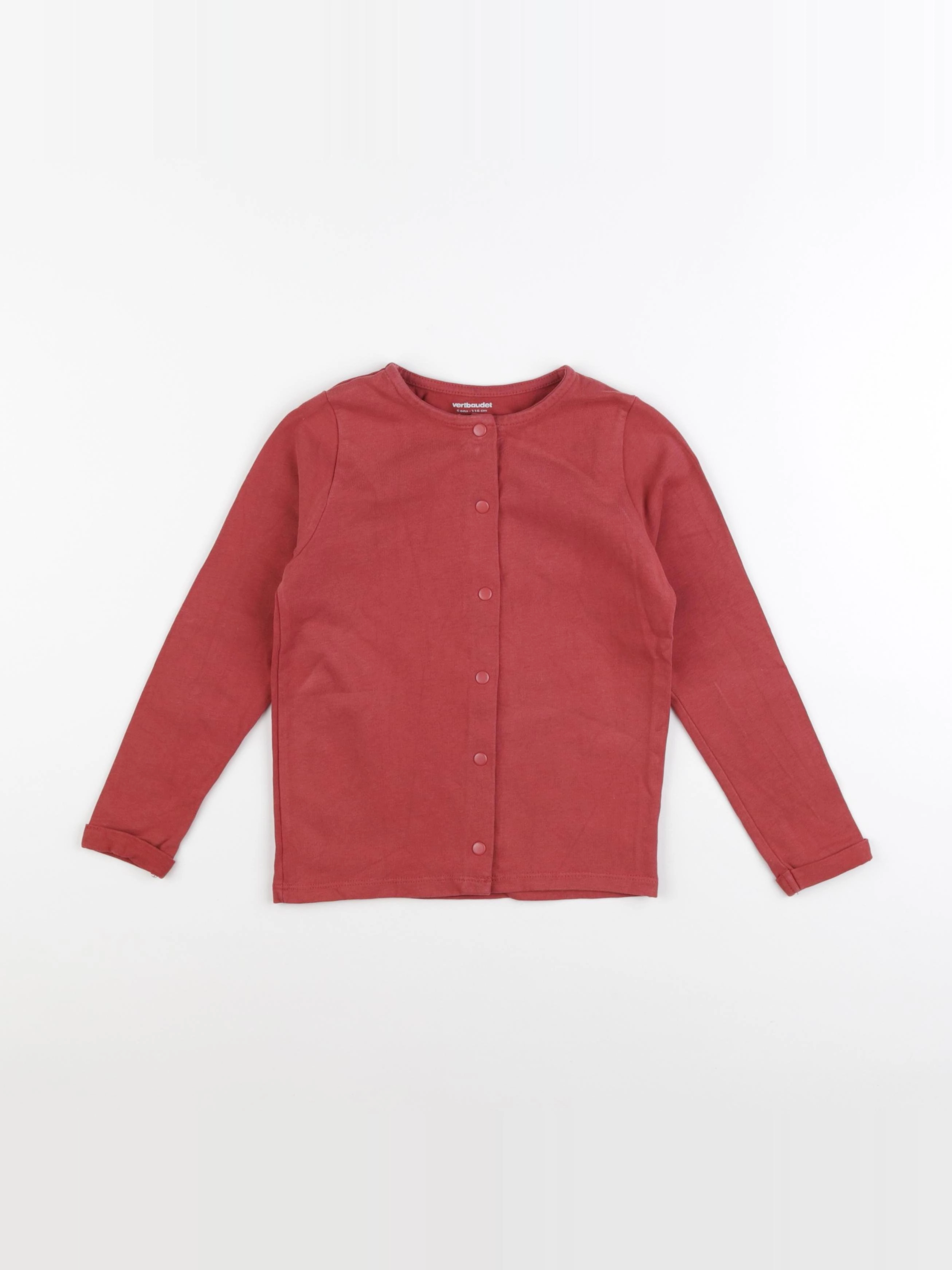 Vertbaudet - tee-shirt rouge - 6 ans