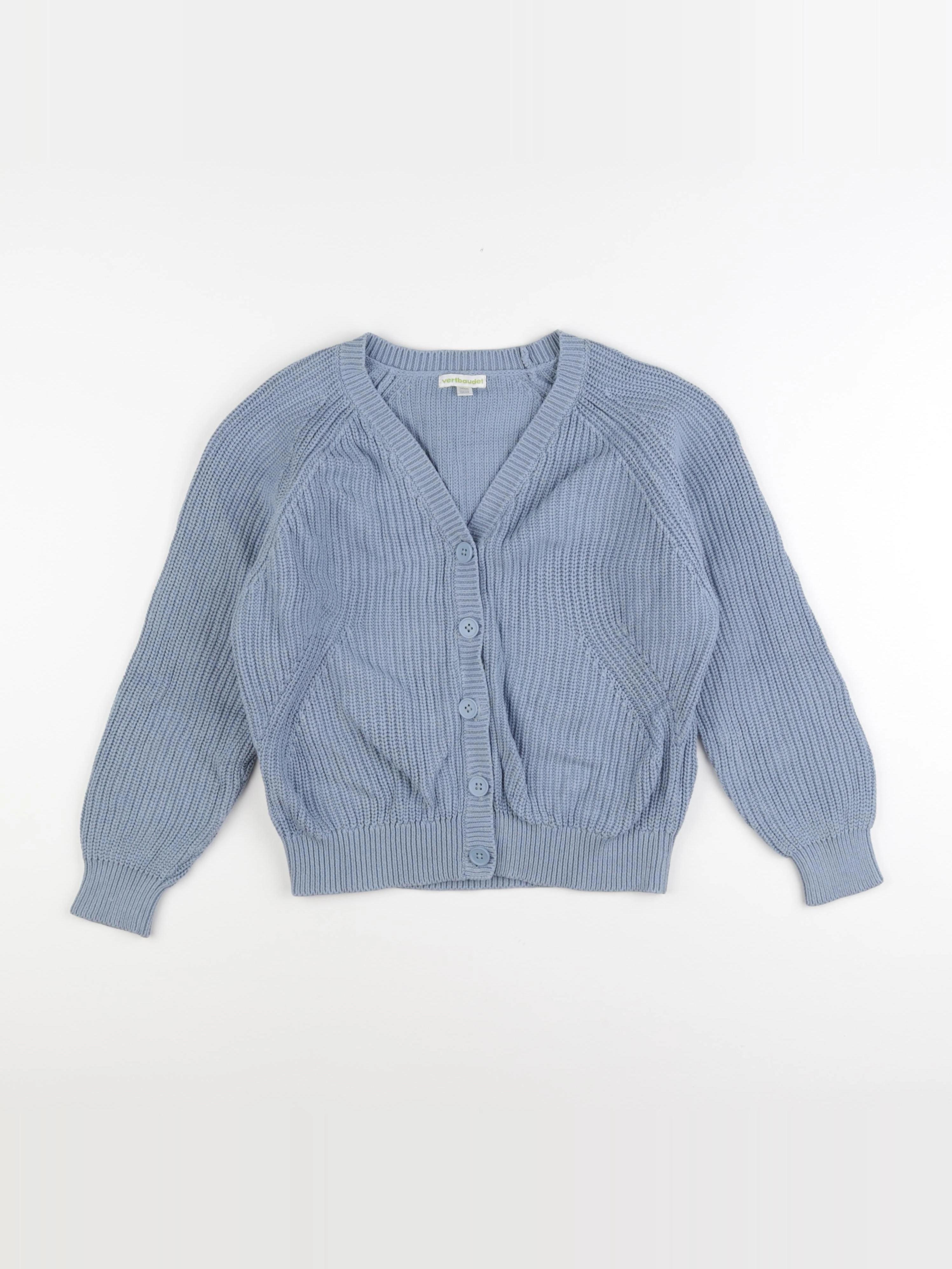 Vertbaudet - gilet bleu - 10 ans
