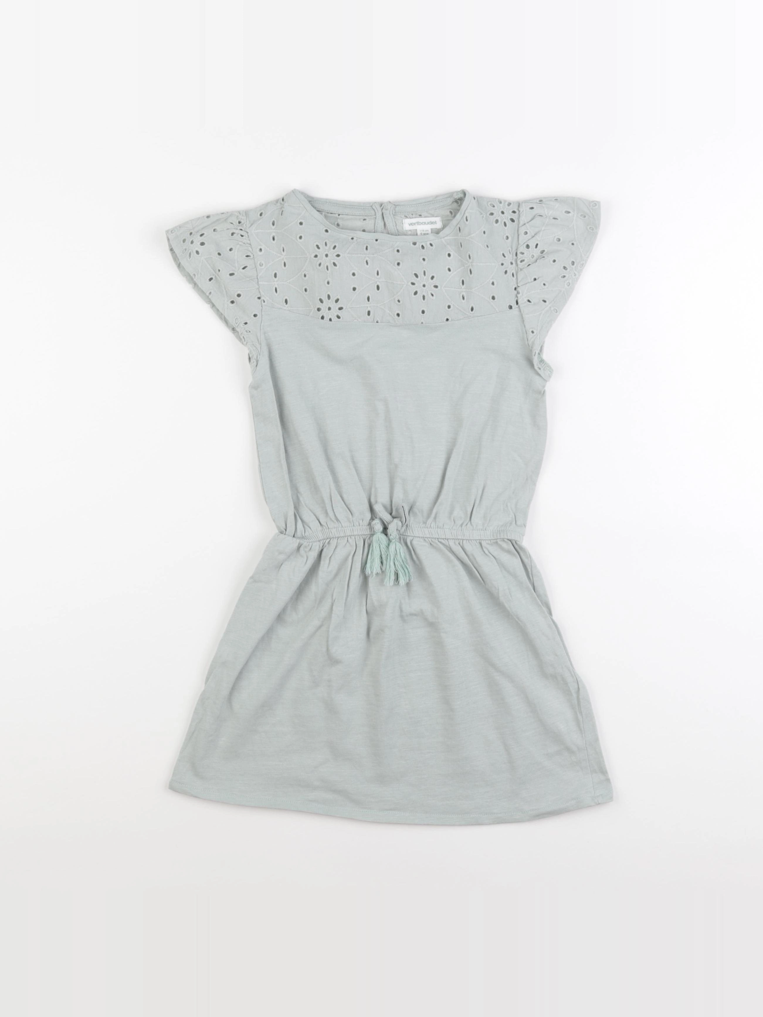 Vertbaudet - robe vert - 6 ans