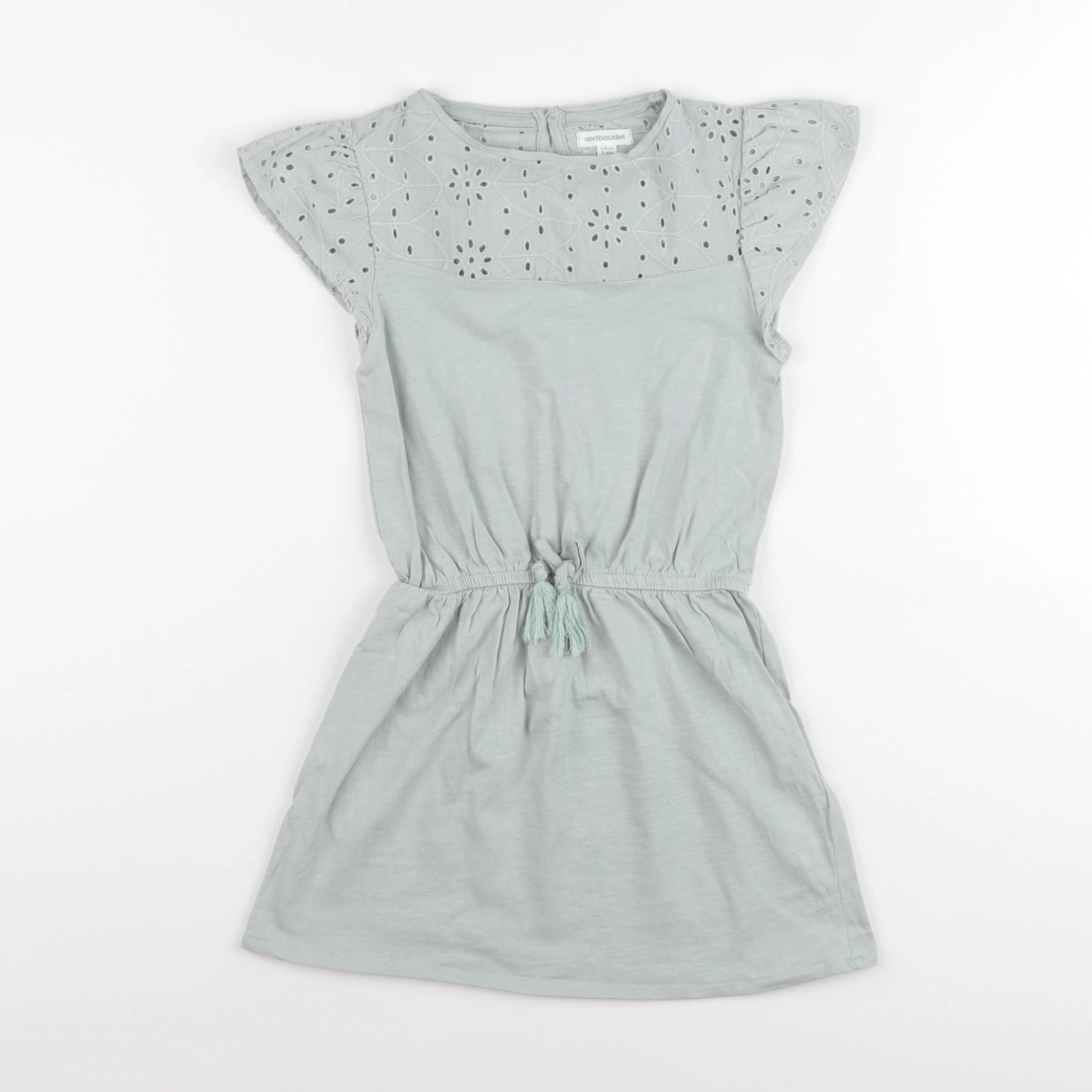 Vertbaudet - robe vert - 6 ans