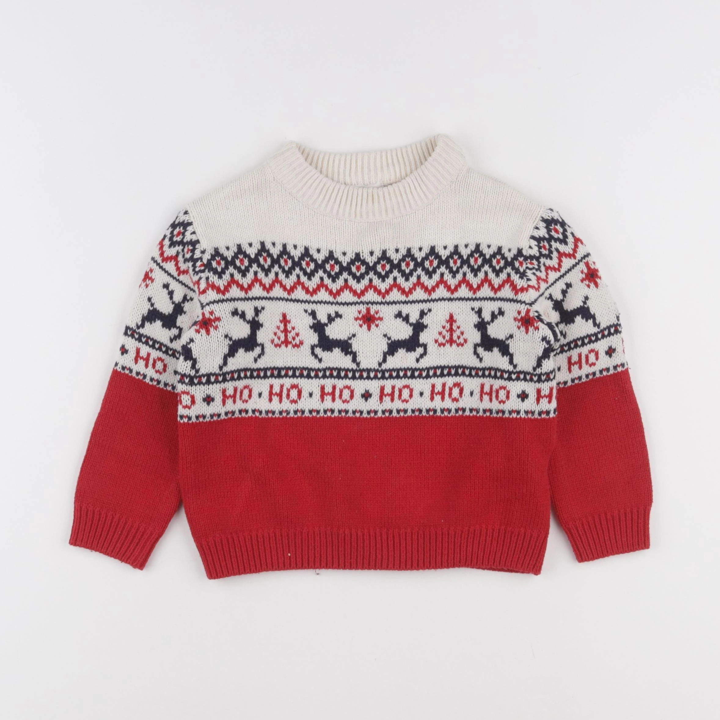 Vertbaudet - pull rouge - 3 ans