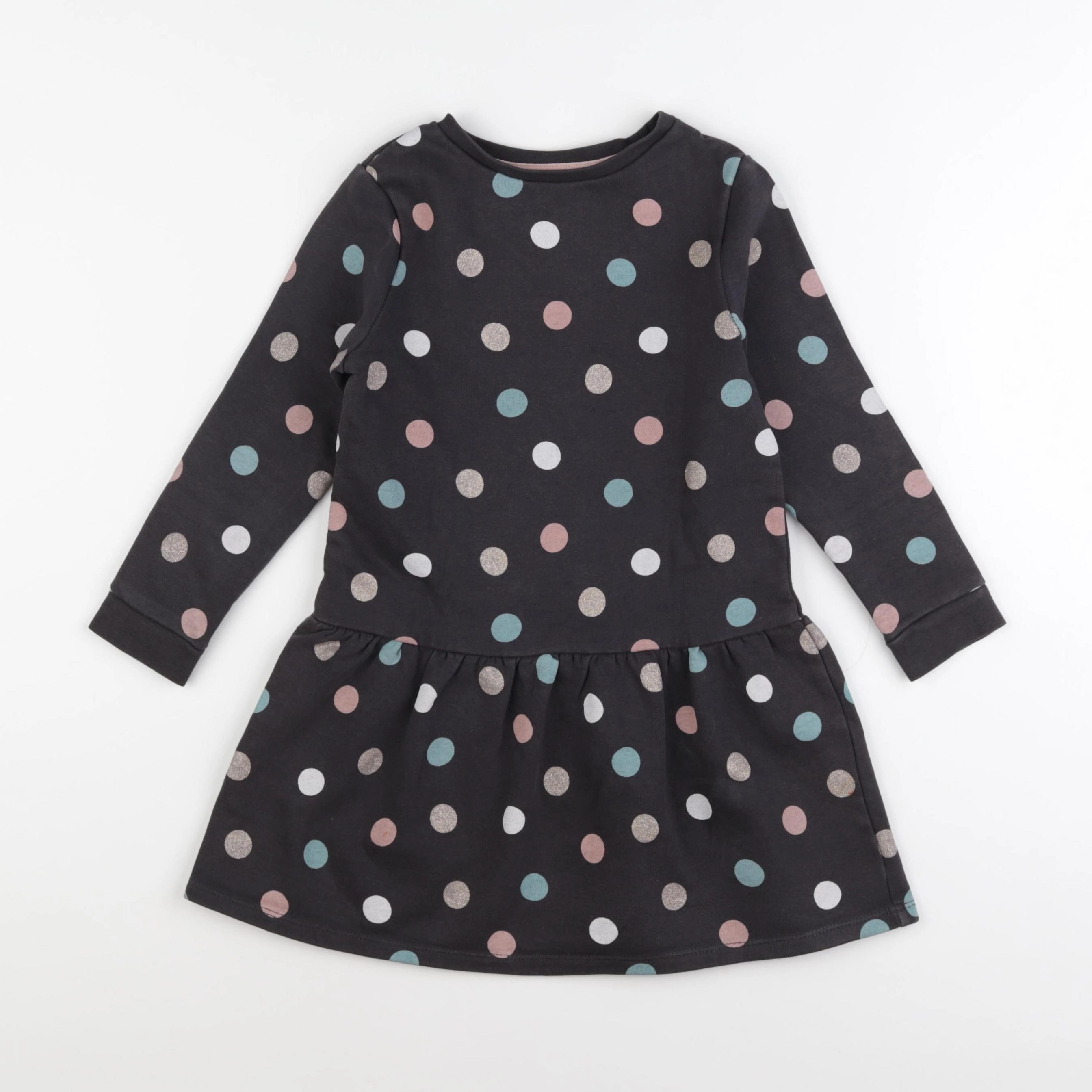 Vertbaudet - robe gris - 6 ans