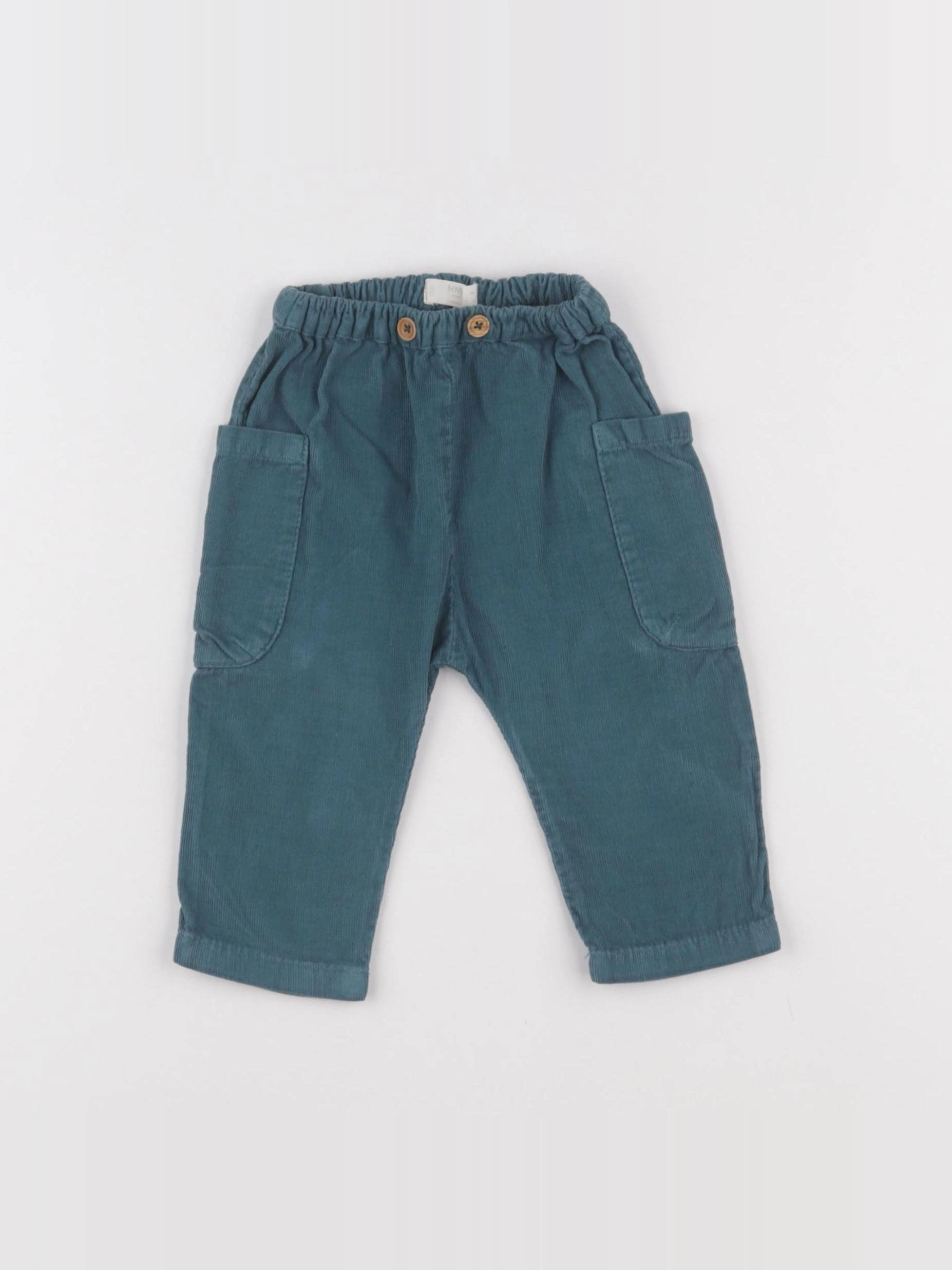 Mango - pantalon vert - 3/6 mois