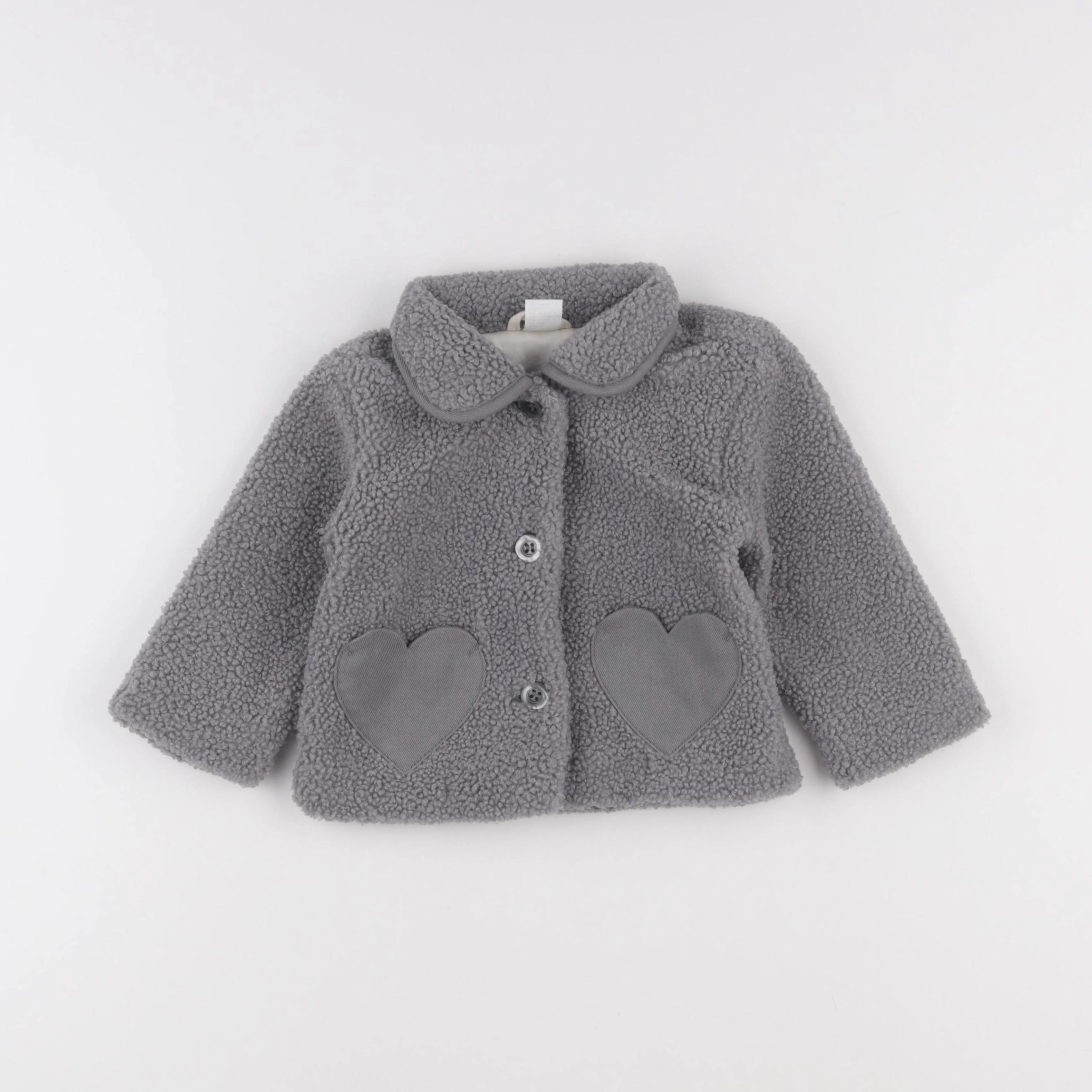 H&M - veste gris - 6/9 mois