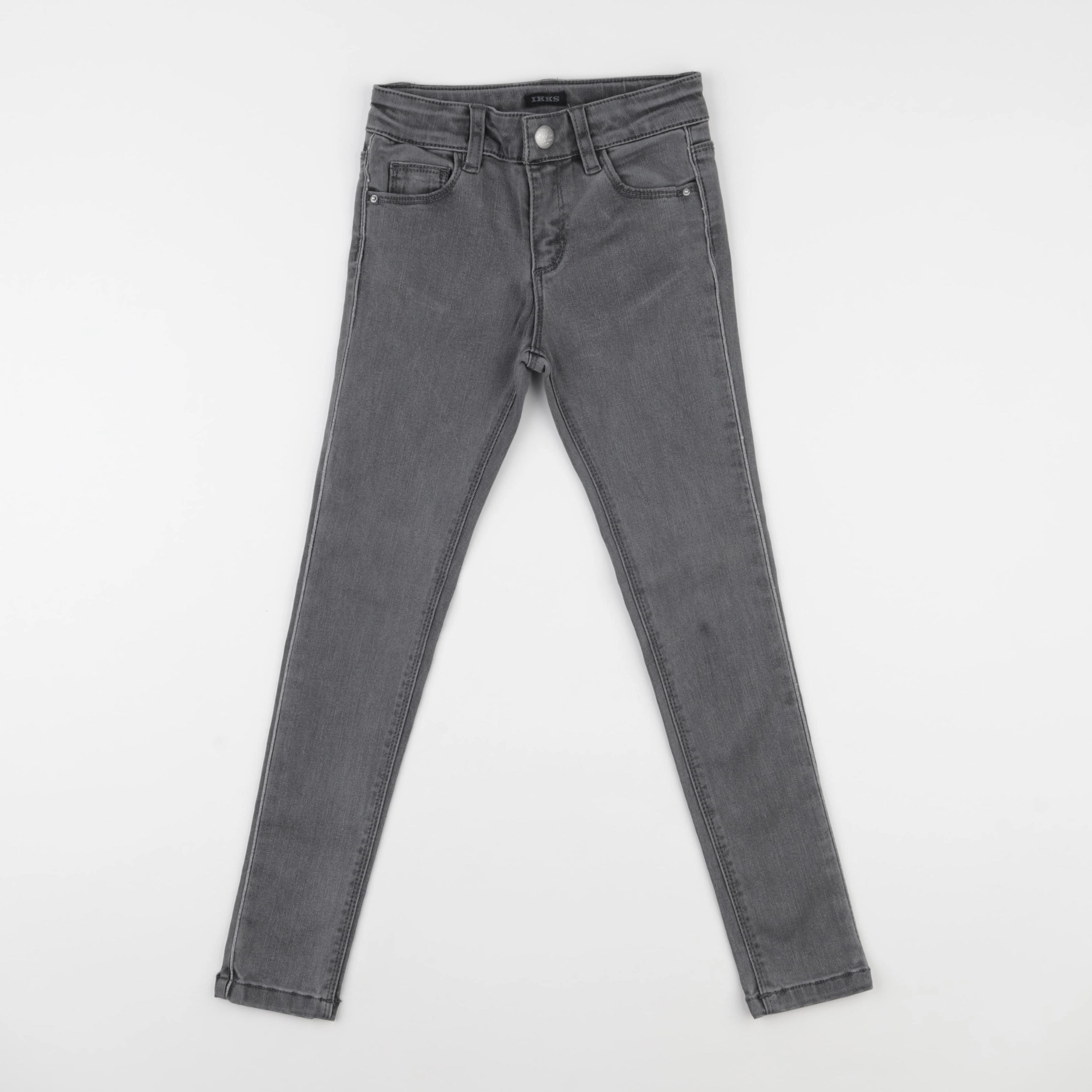 IKKS - jean gris - 7 ans