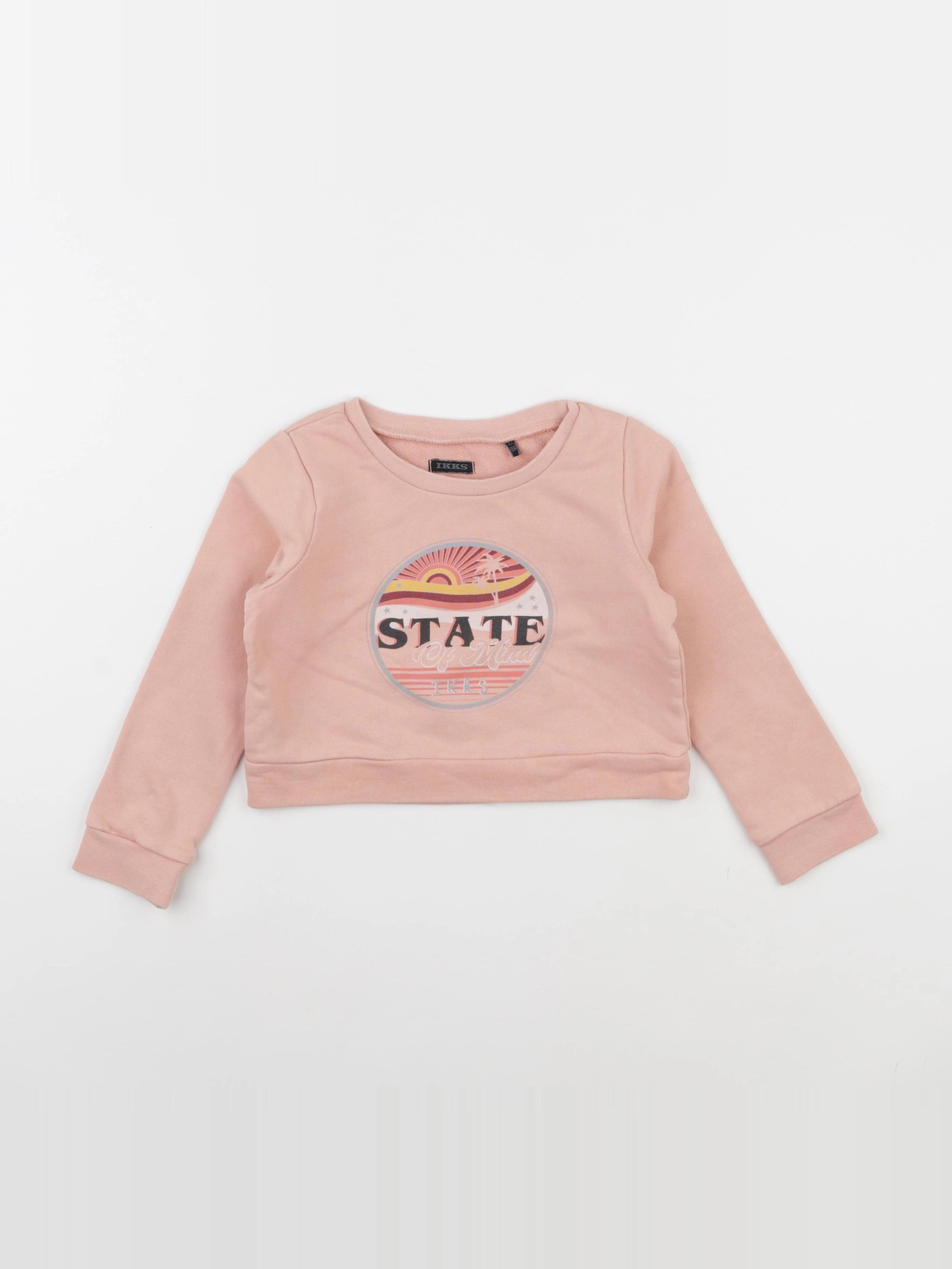 IKKS - sweat court rose - 4 ans